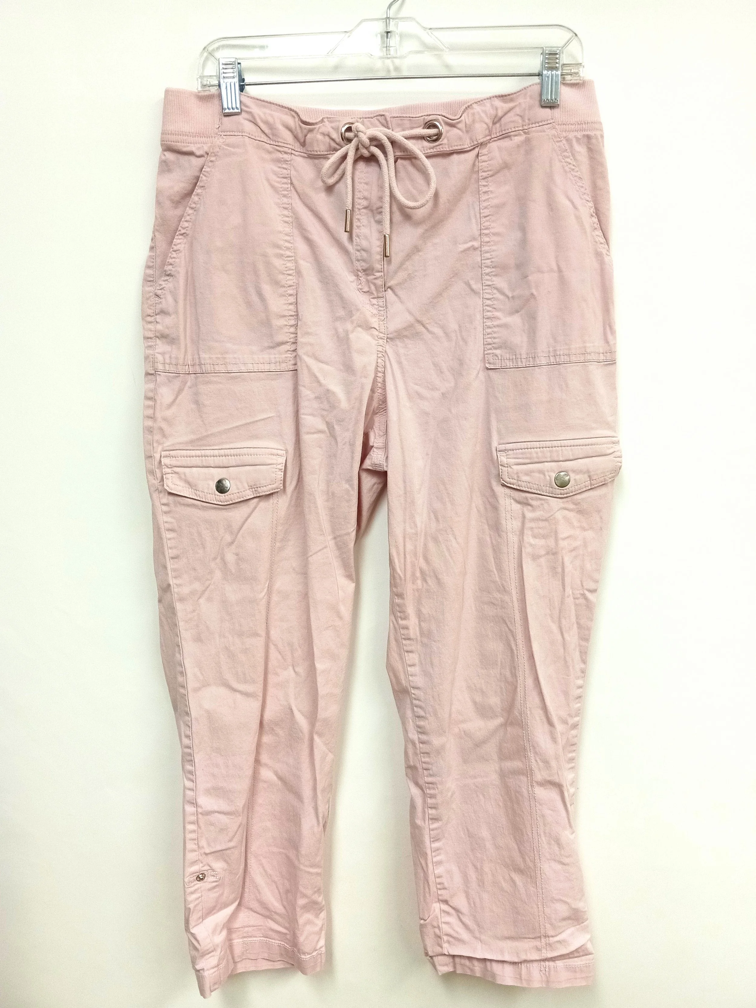 Pantalon rose en 98% coton, Laura, 14 (L)