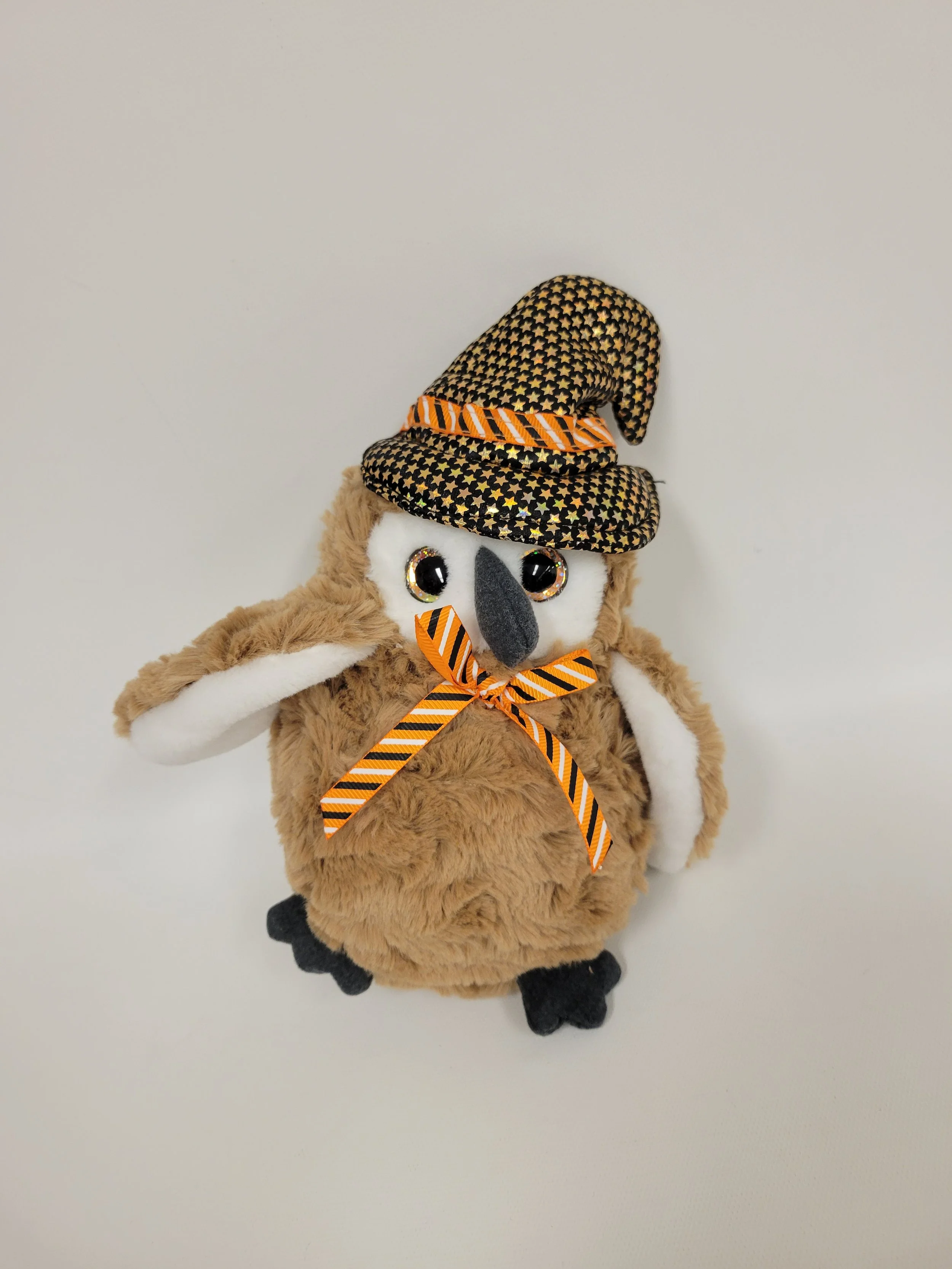 Peluche chouette sorcier, environ 9 po