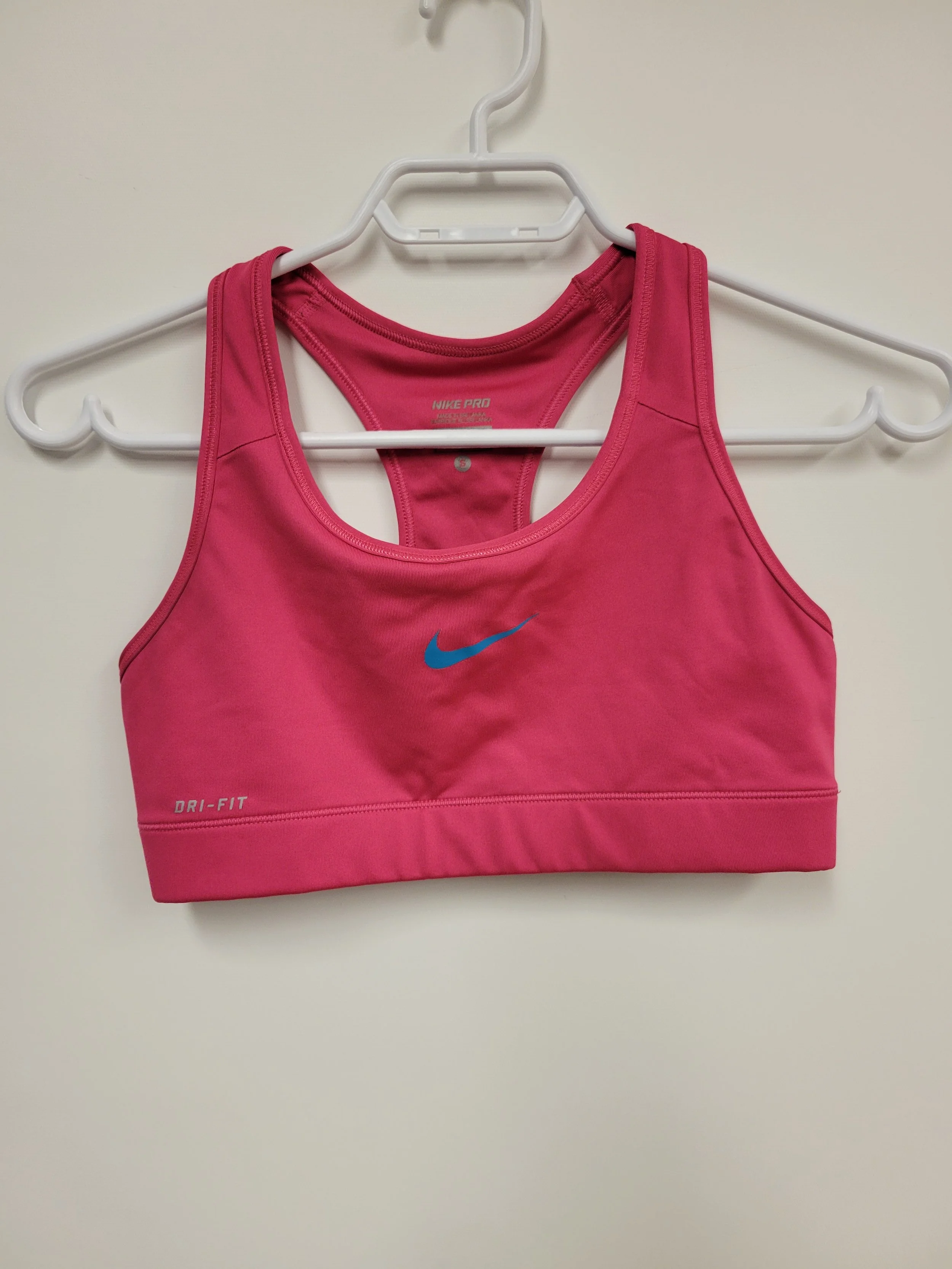 brassiere sport rose, nike, S