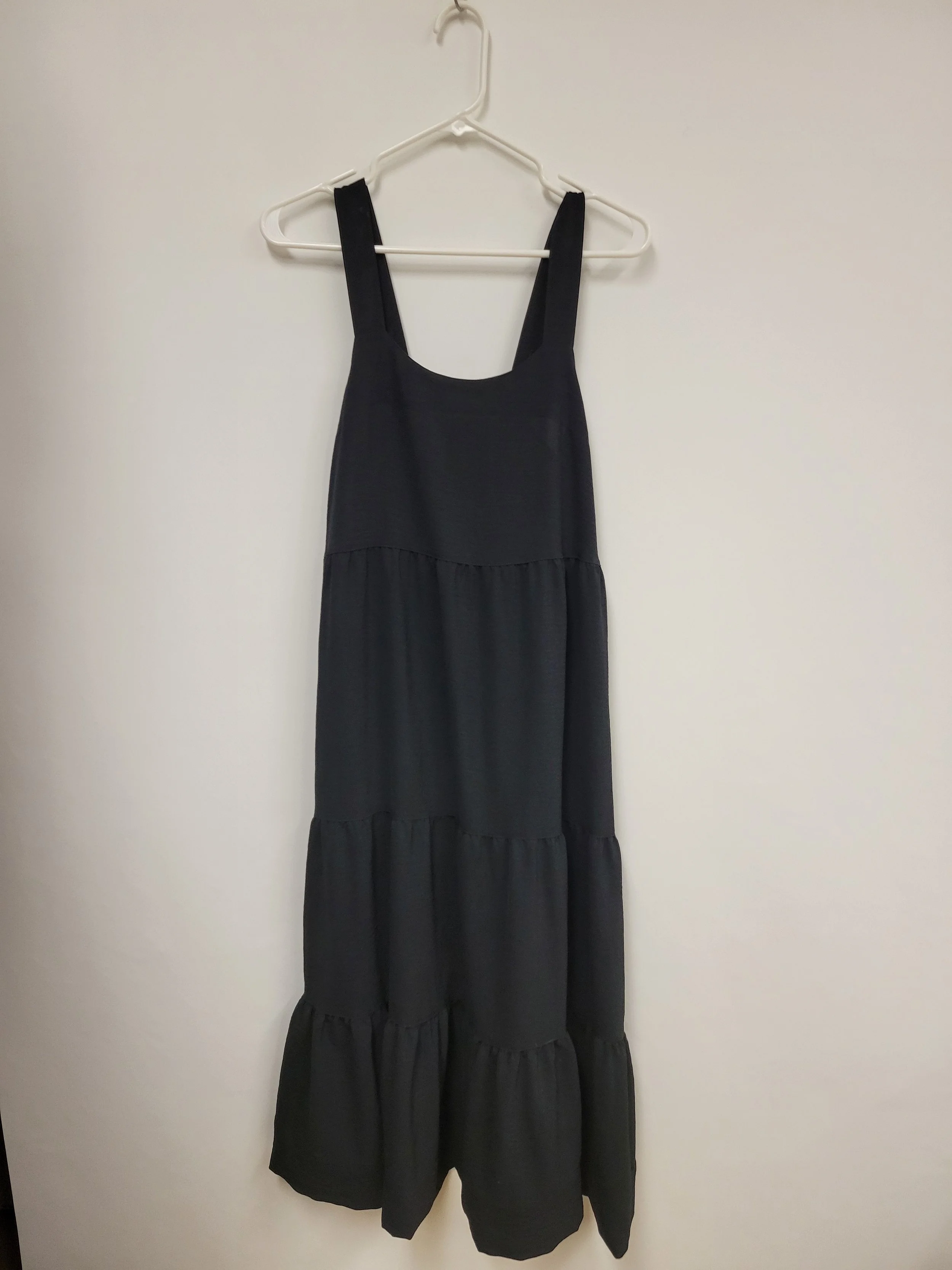 Robe longue sans manches, noir, Black Bow, L