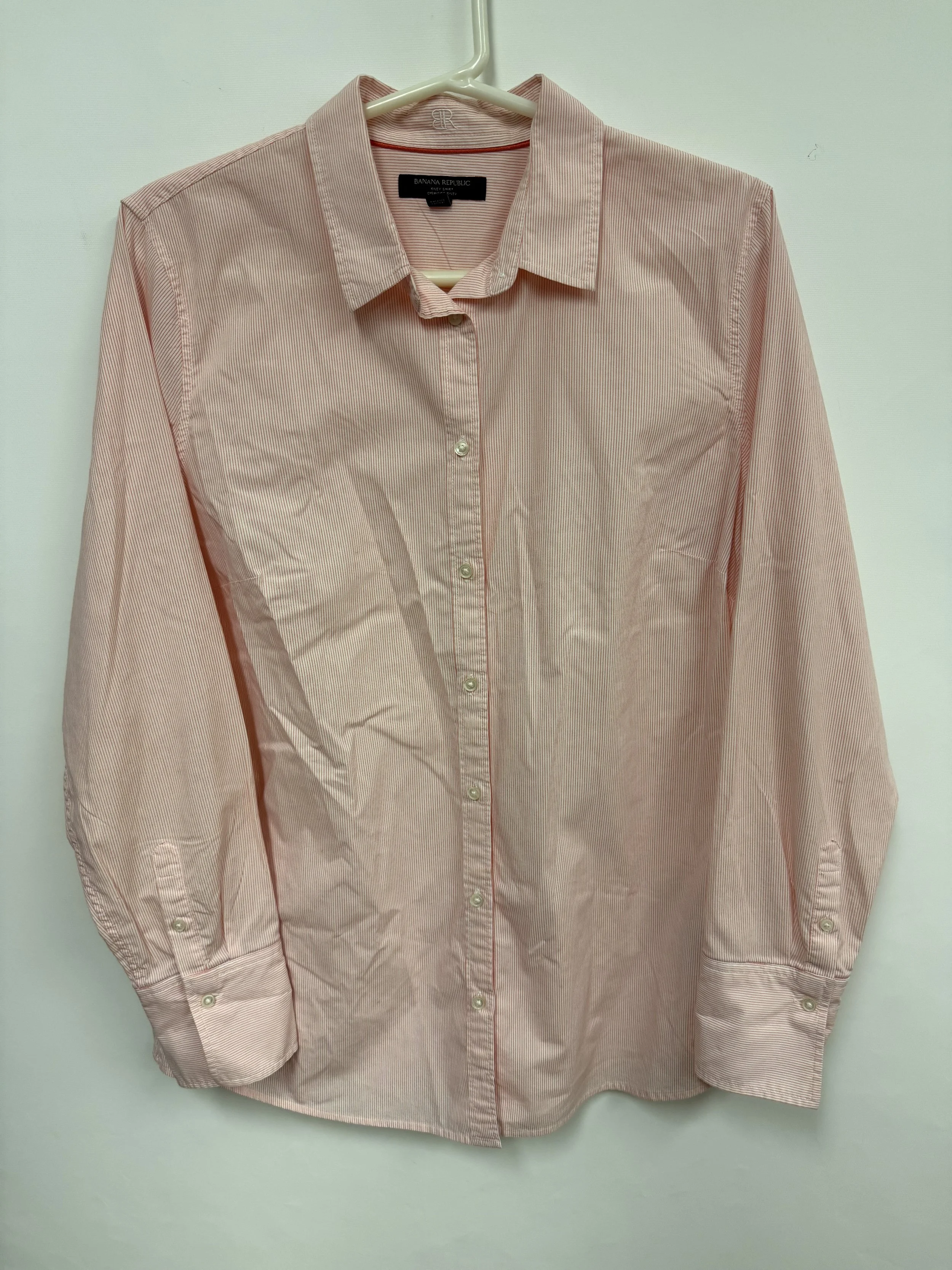 Chemise lignée rouge et blanc, Banana Republic, taille 14 (Large)