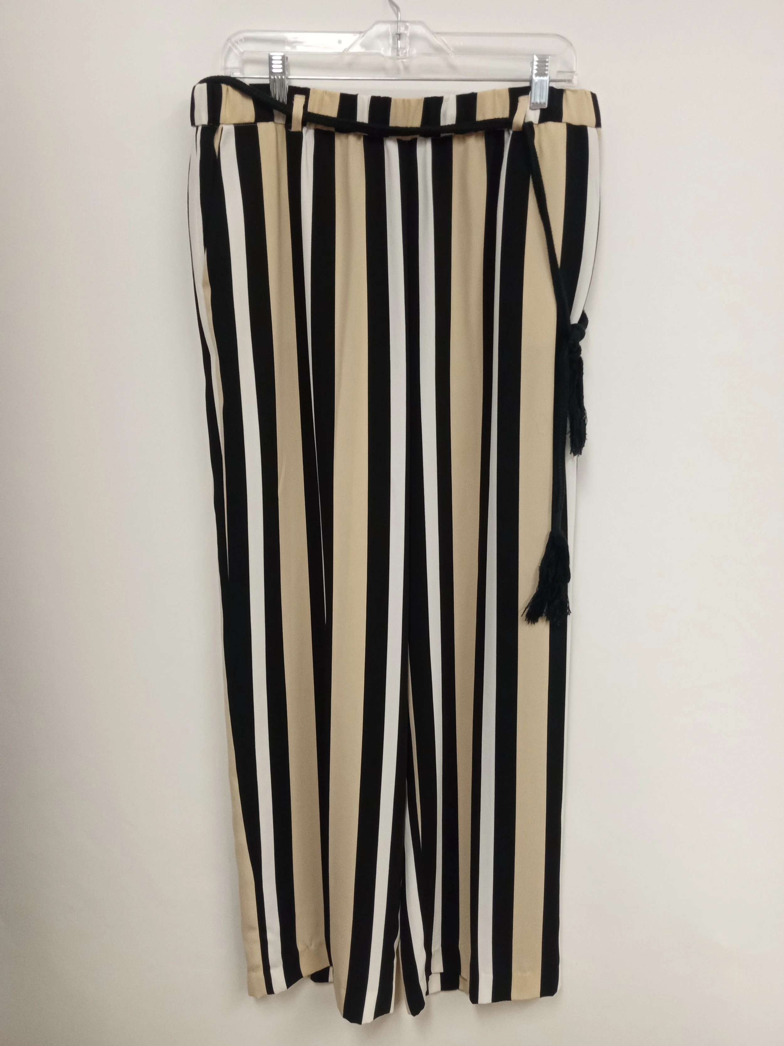 Pantalon rayures (noire, blanche, jaune), Laura, L