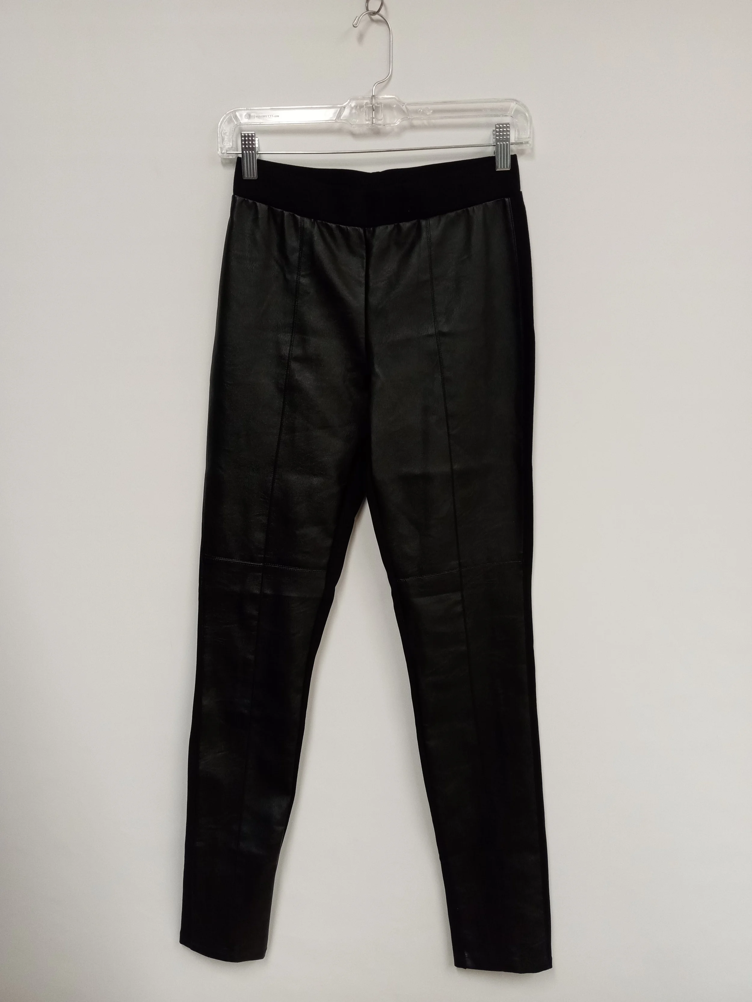 Pantalon ajusté, effet cuir, S