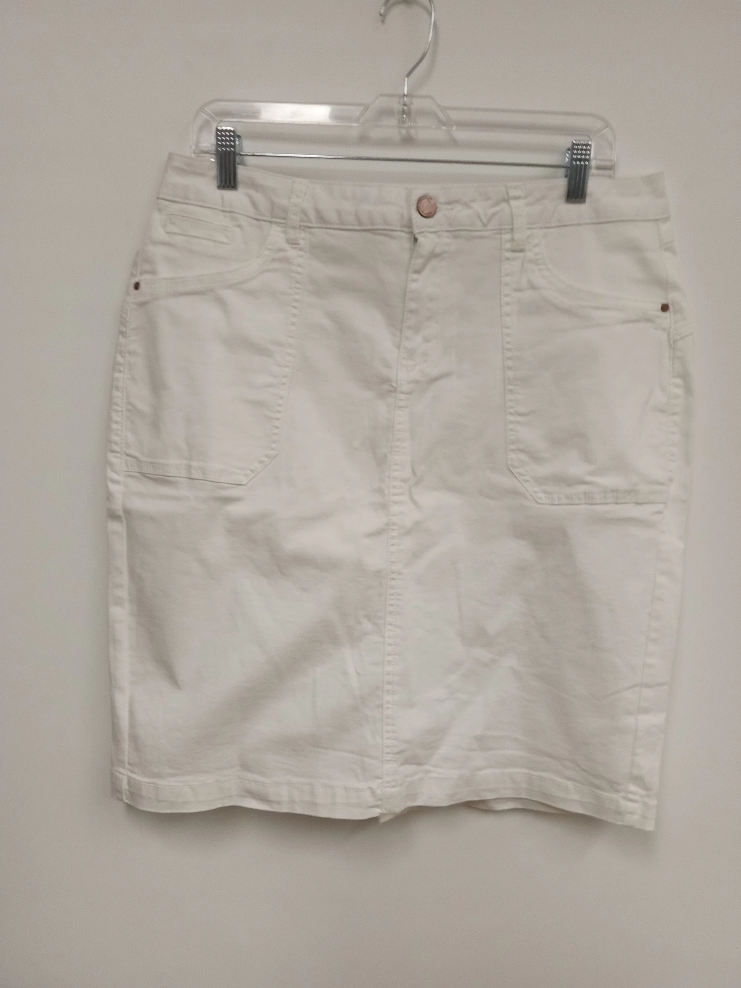 Comme neuve - Jupe en jean blanc, Cream, taille 44