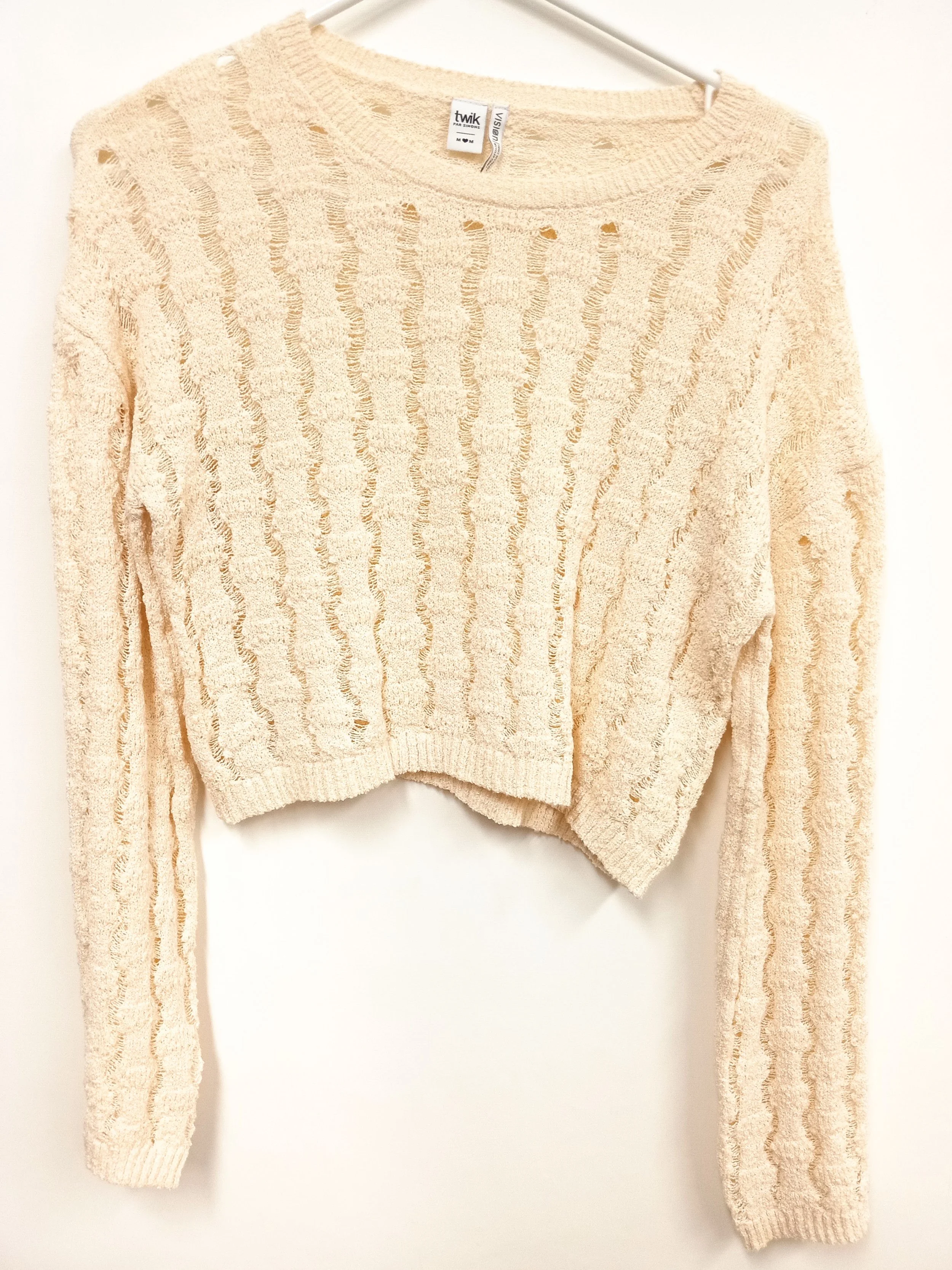 Chandail crème en tricoté, Twik, M