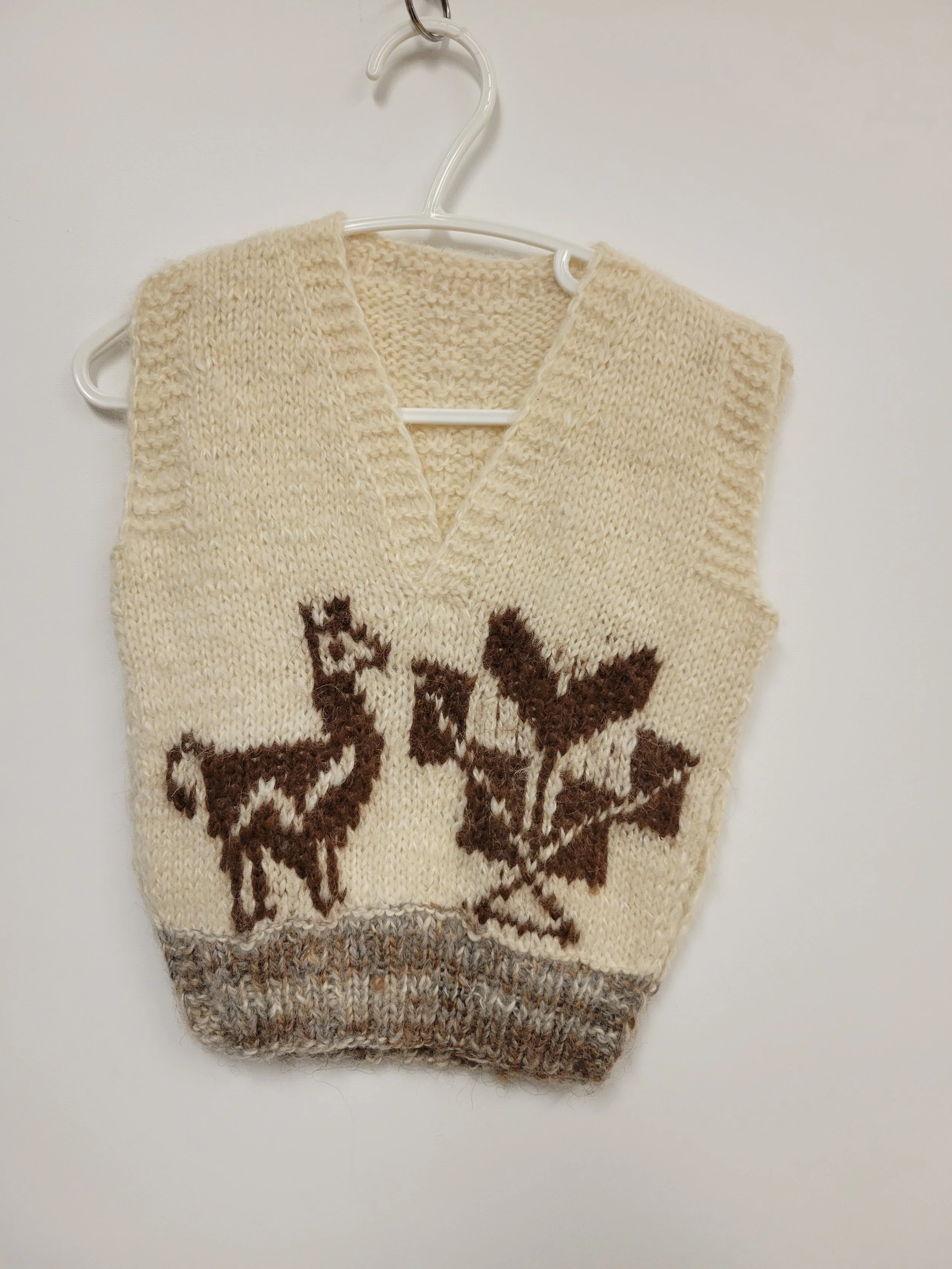 Débardeur en tricot pour enfants, motif alpaga, voir description pour taille