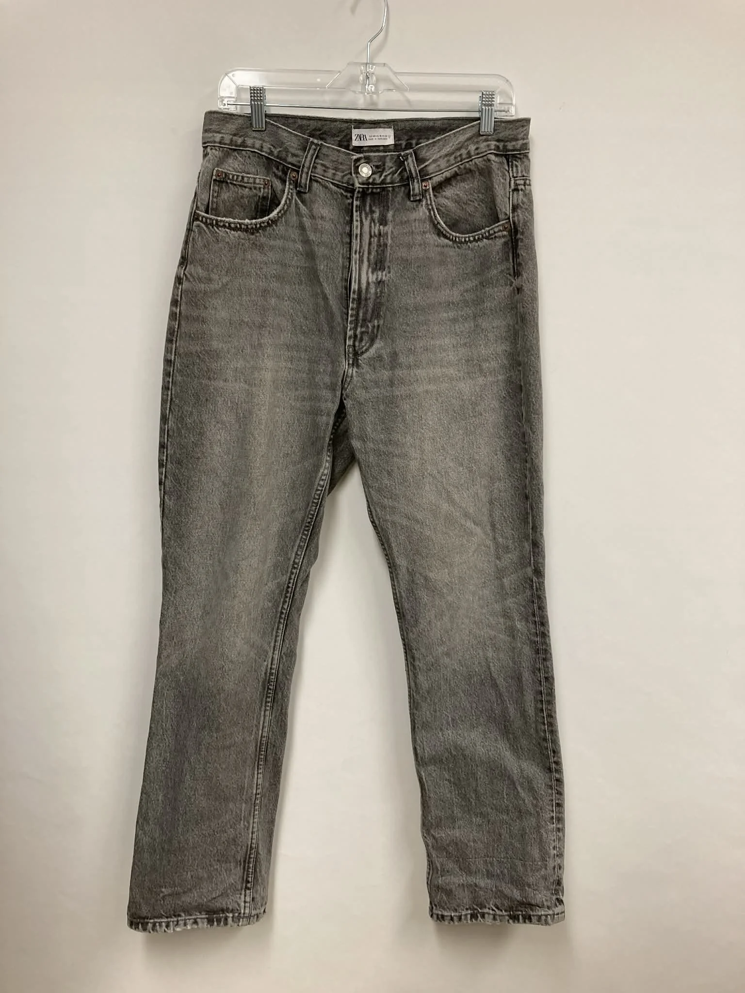 jeans gris délavé, zara, taille 10