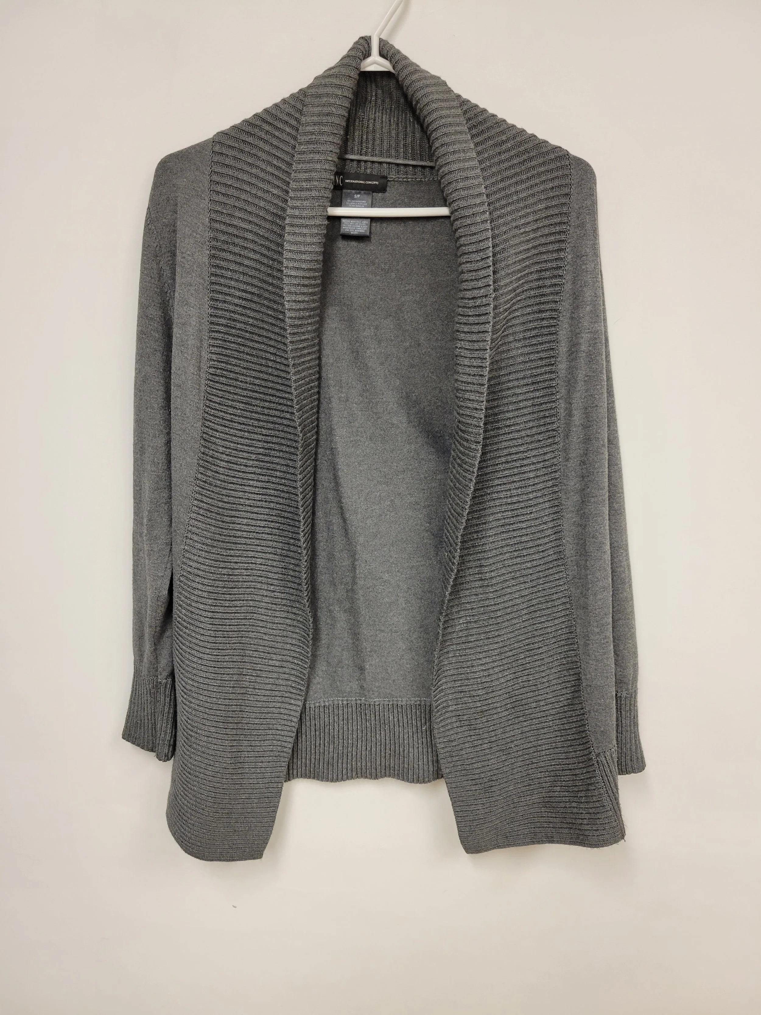 cardigan gris, INC, S