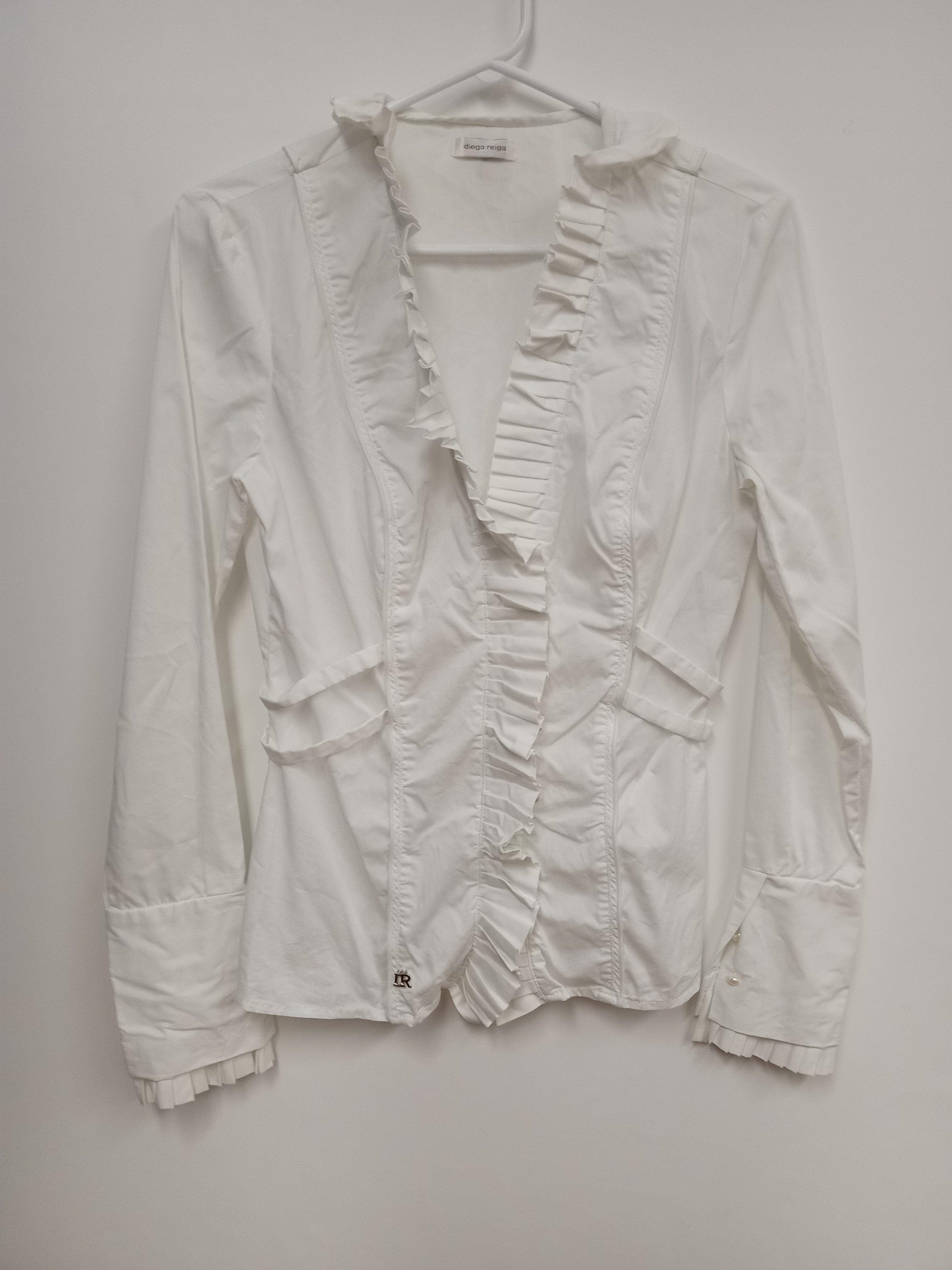 Chemise blanche à frisons, Diego Reiga, taille 2