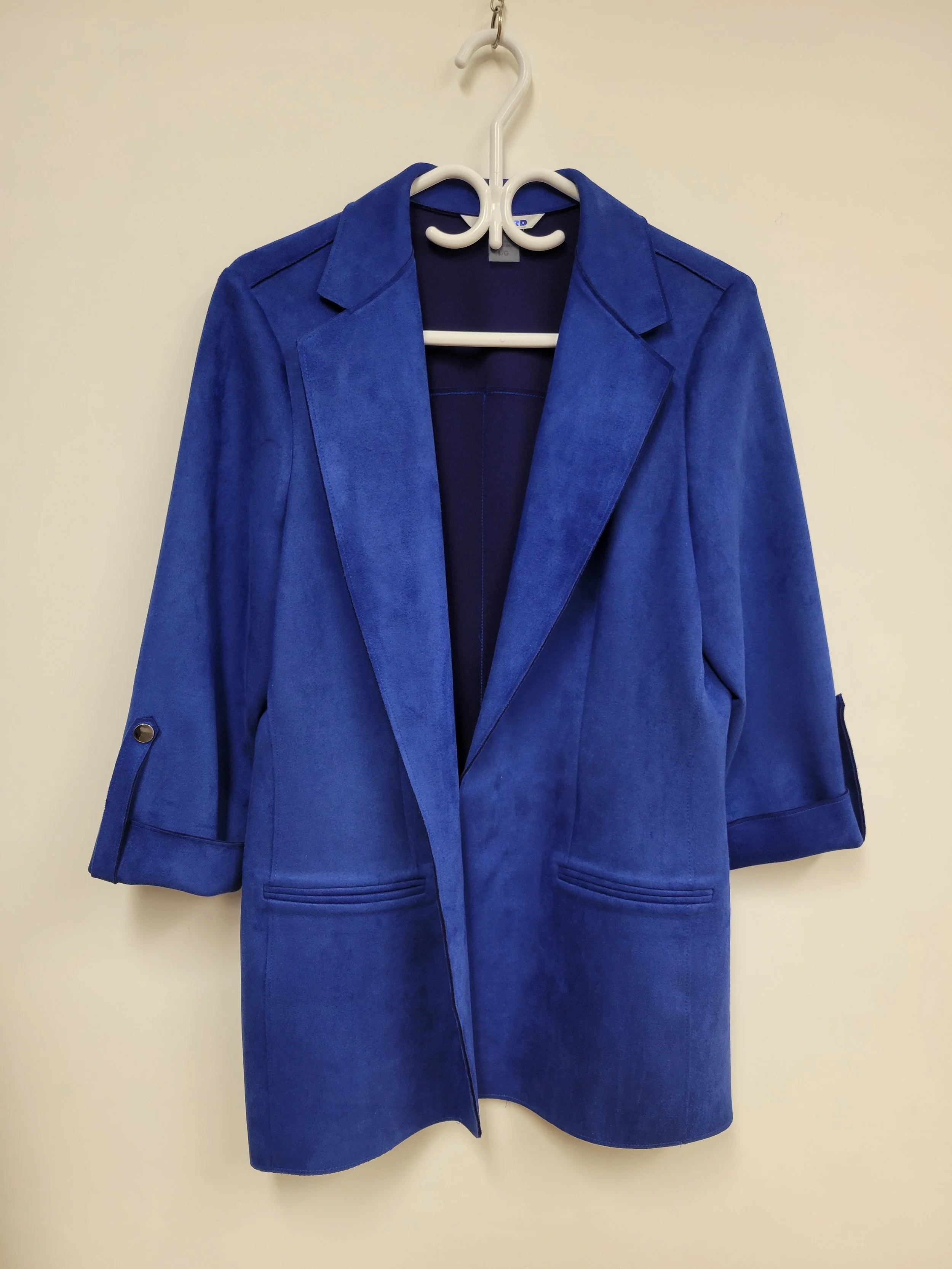 Veste en suédine bleu royal, Nygard, L