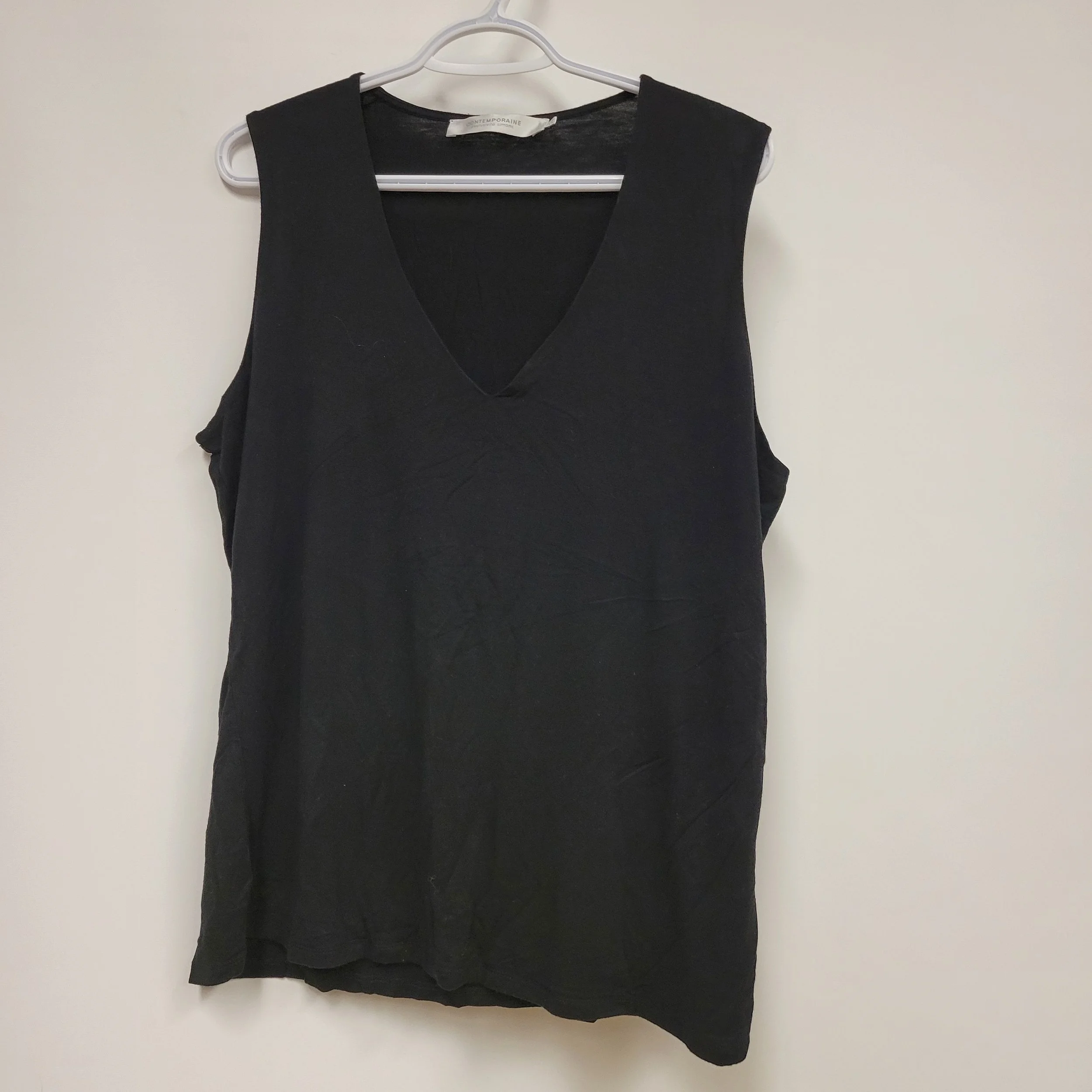 Haut sans manches noir, Contemporaine, XL