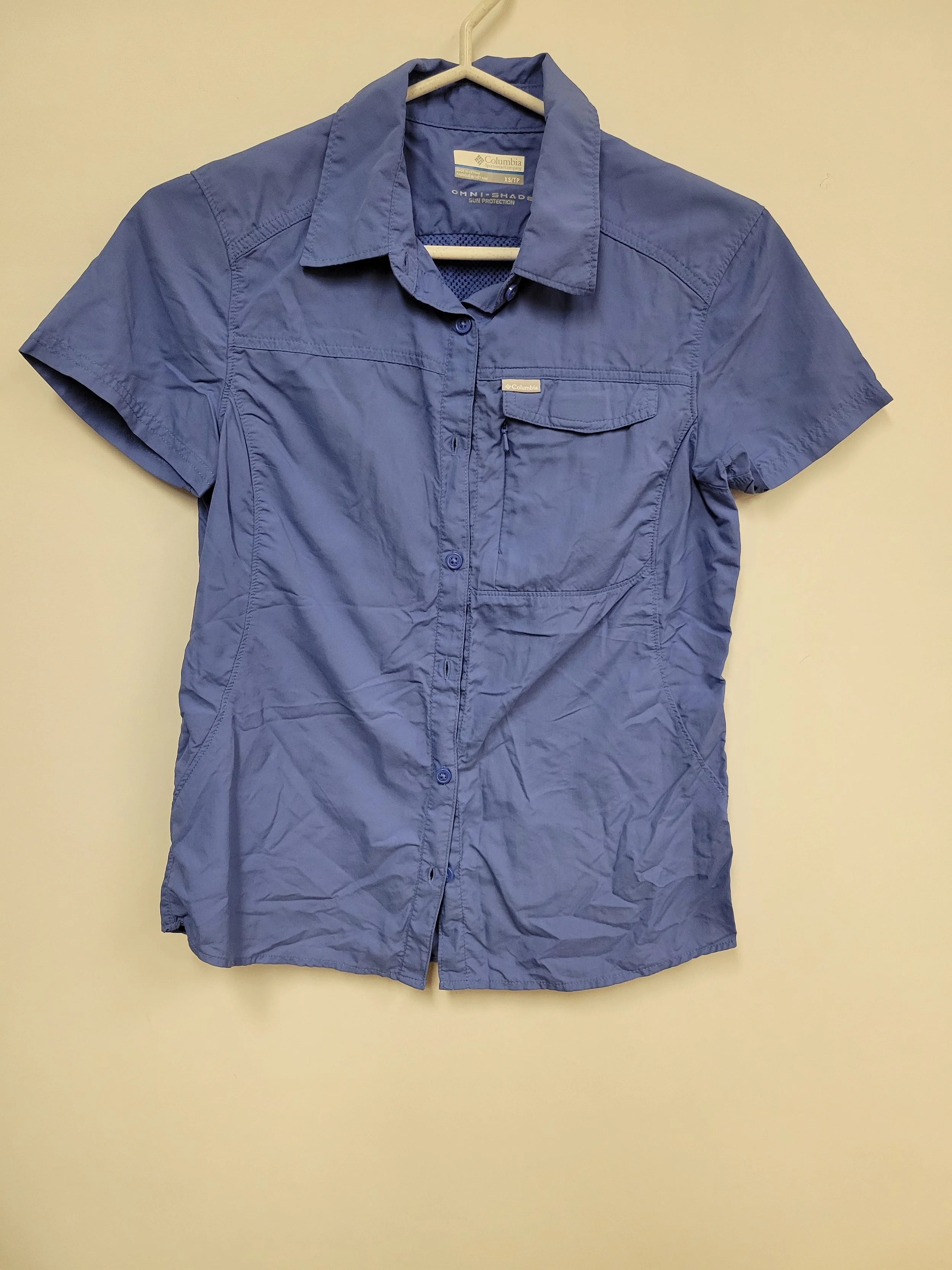 Blouse respirante bleu, Columbia, X-S