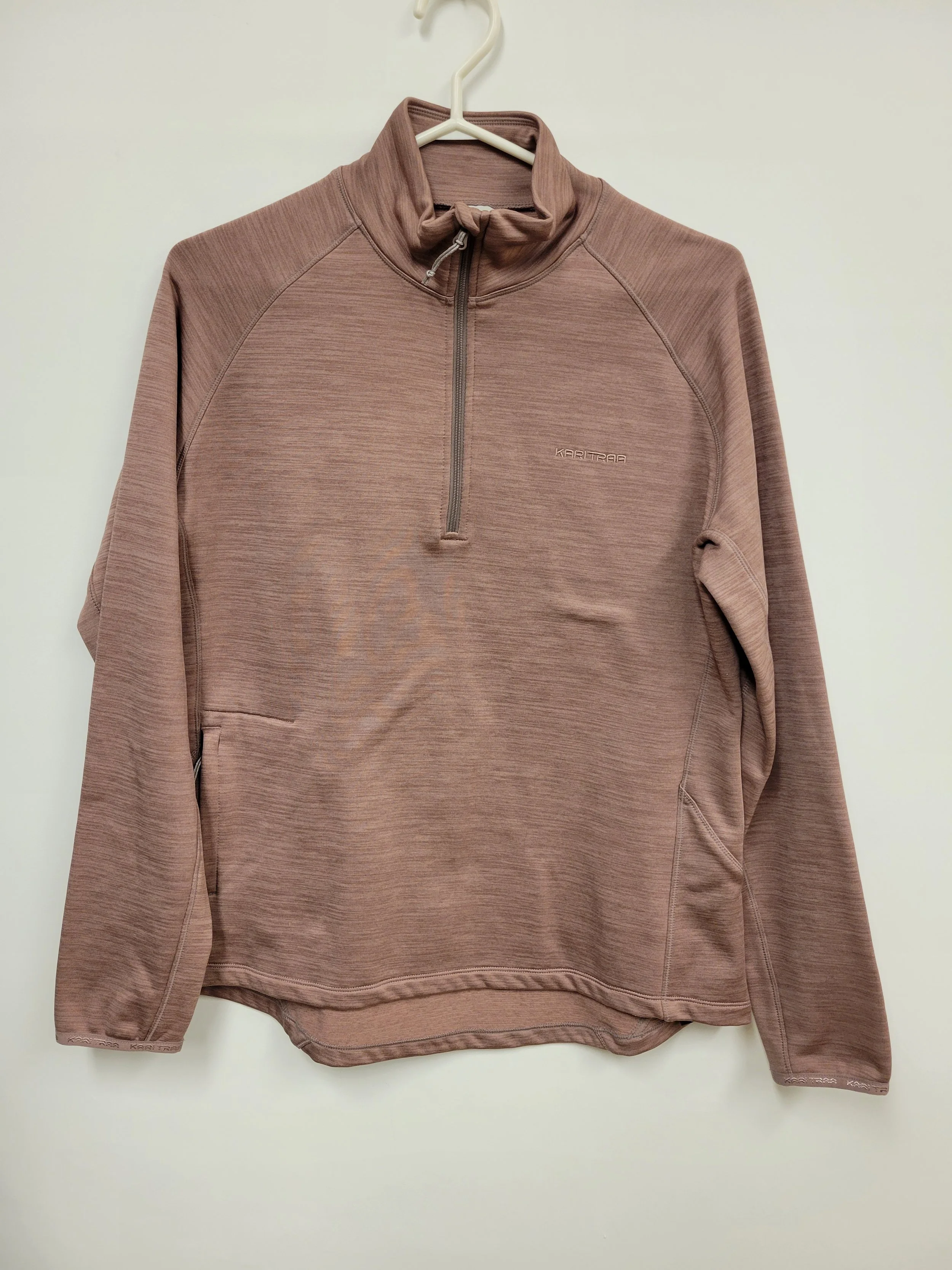 Chandail sport demi-zip vieux rose, Kari Traa, L