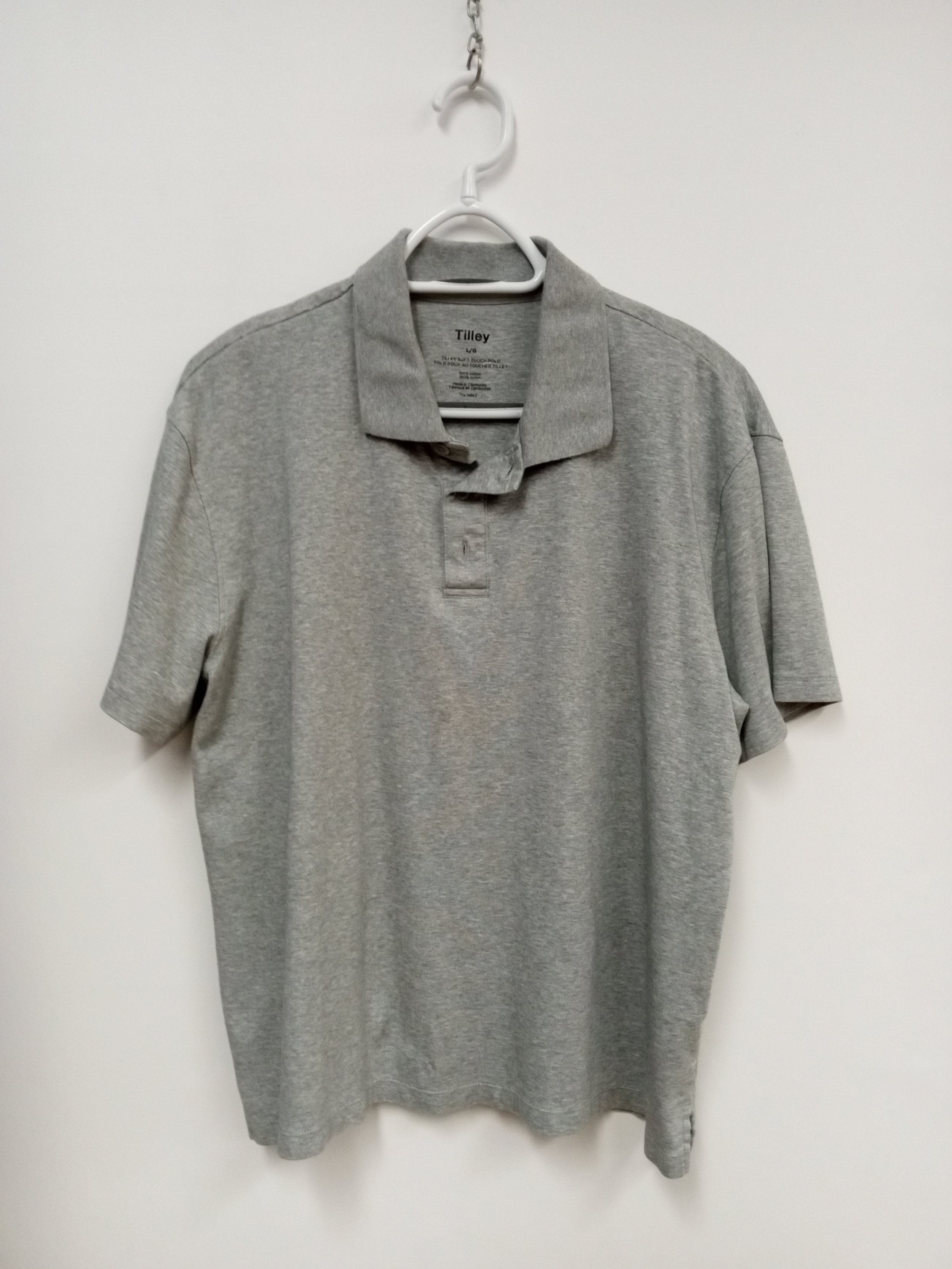 Polo (100% coton), Gris, TILLEY, L