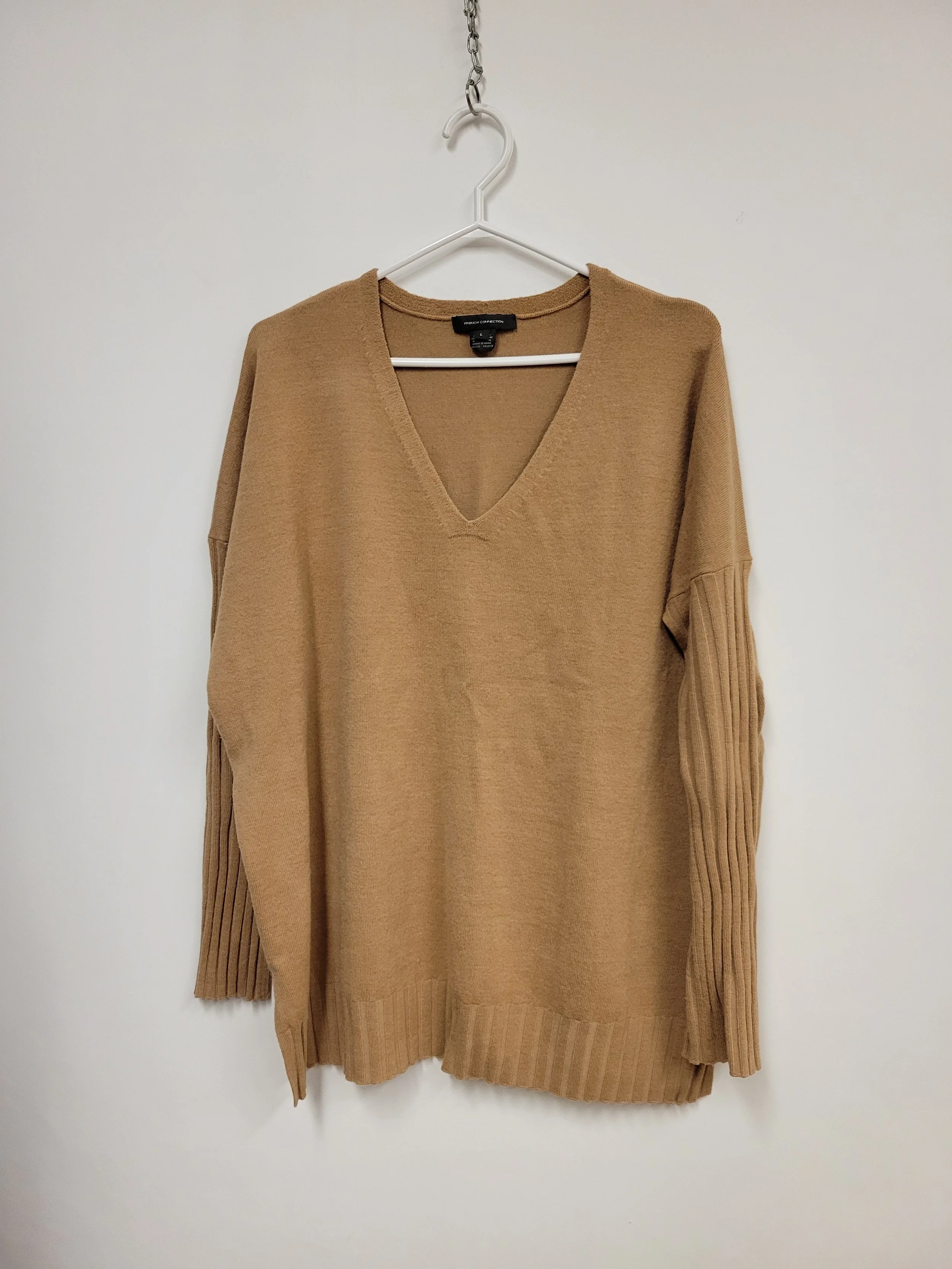 Chandail long en lainage, Caramel, FRENCH CONNECTION, L