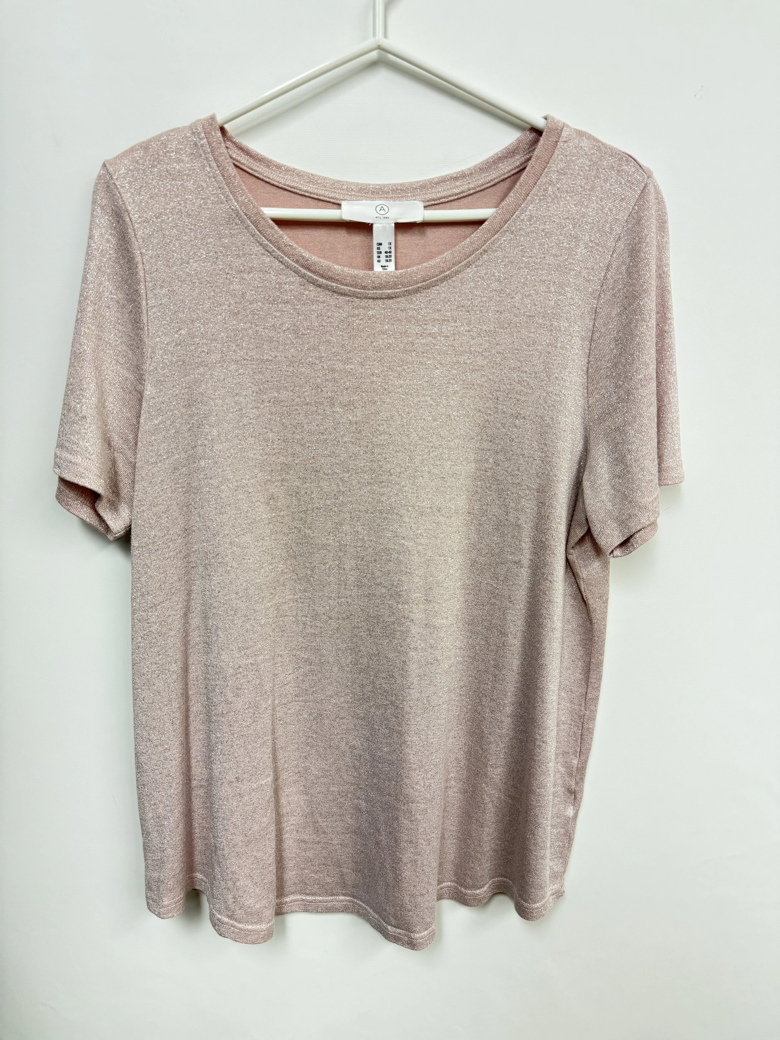 T-shirt vieux rose brillant, A MTL 1980, 1X