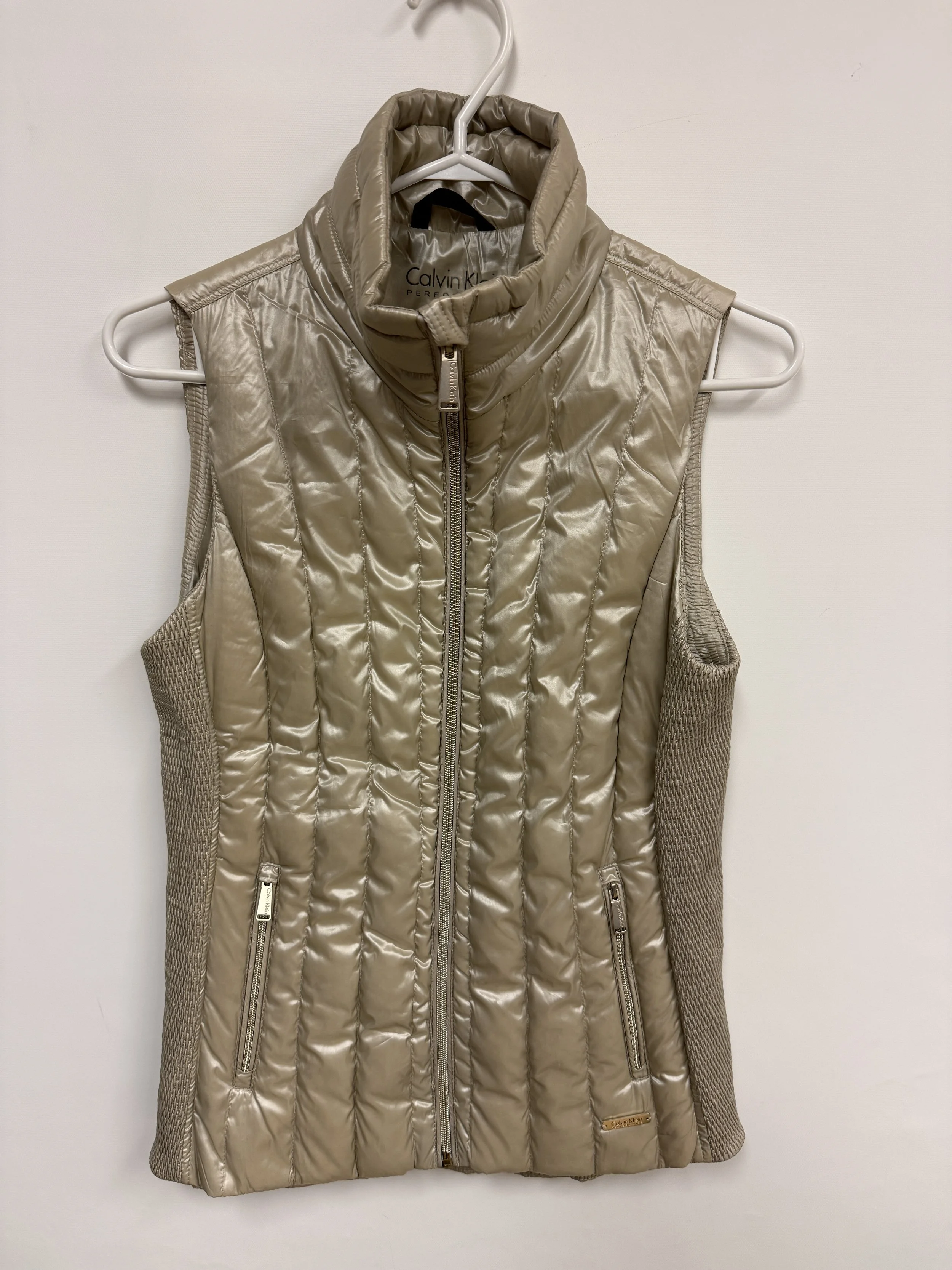 Veste sans manches beige doré, Calvin Klein, XS