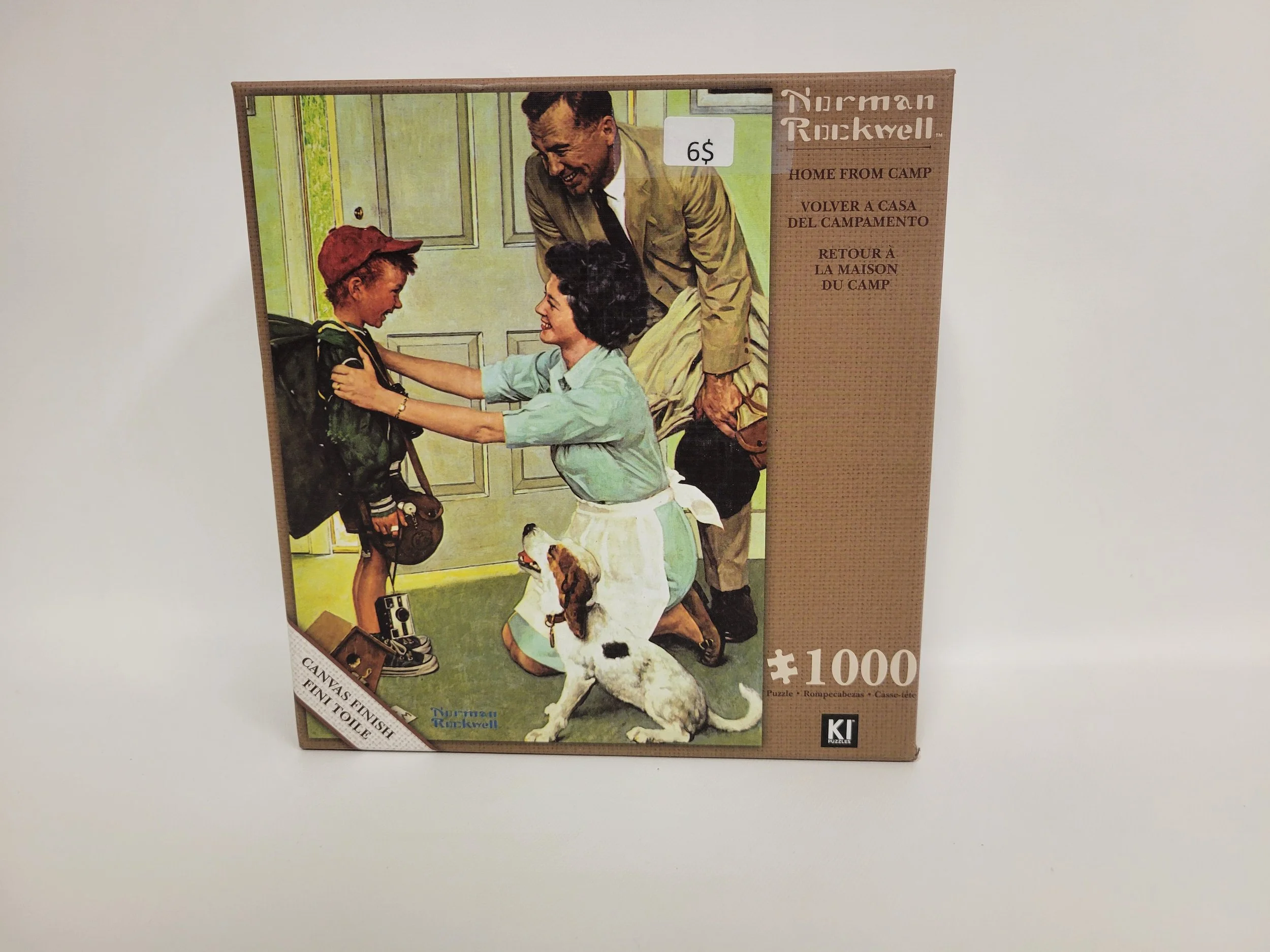 casse-tête 1000 morceaux, scène familliale vintage, KI puzzles