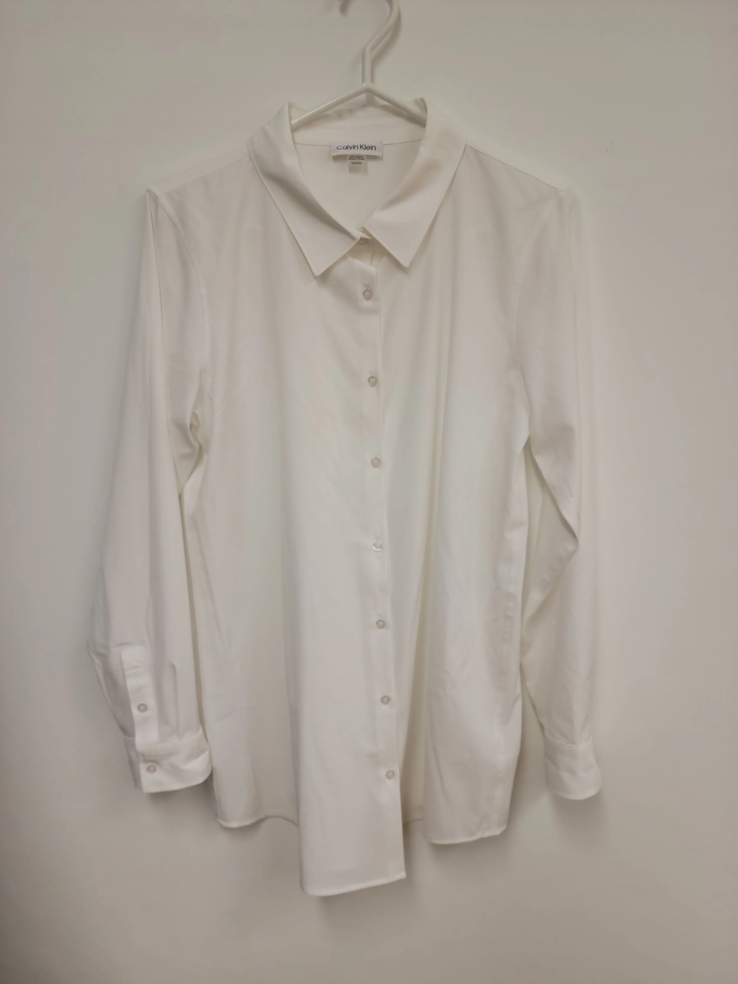 Chemise blanche longue (style tunique), Calvin Klein, M