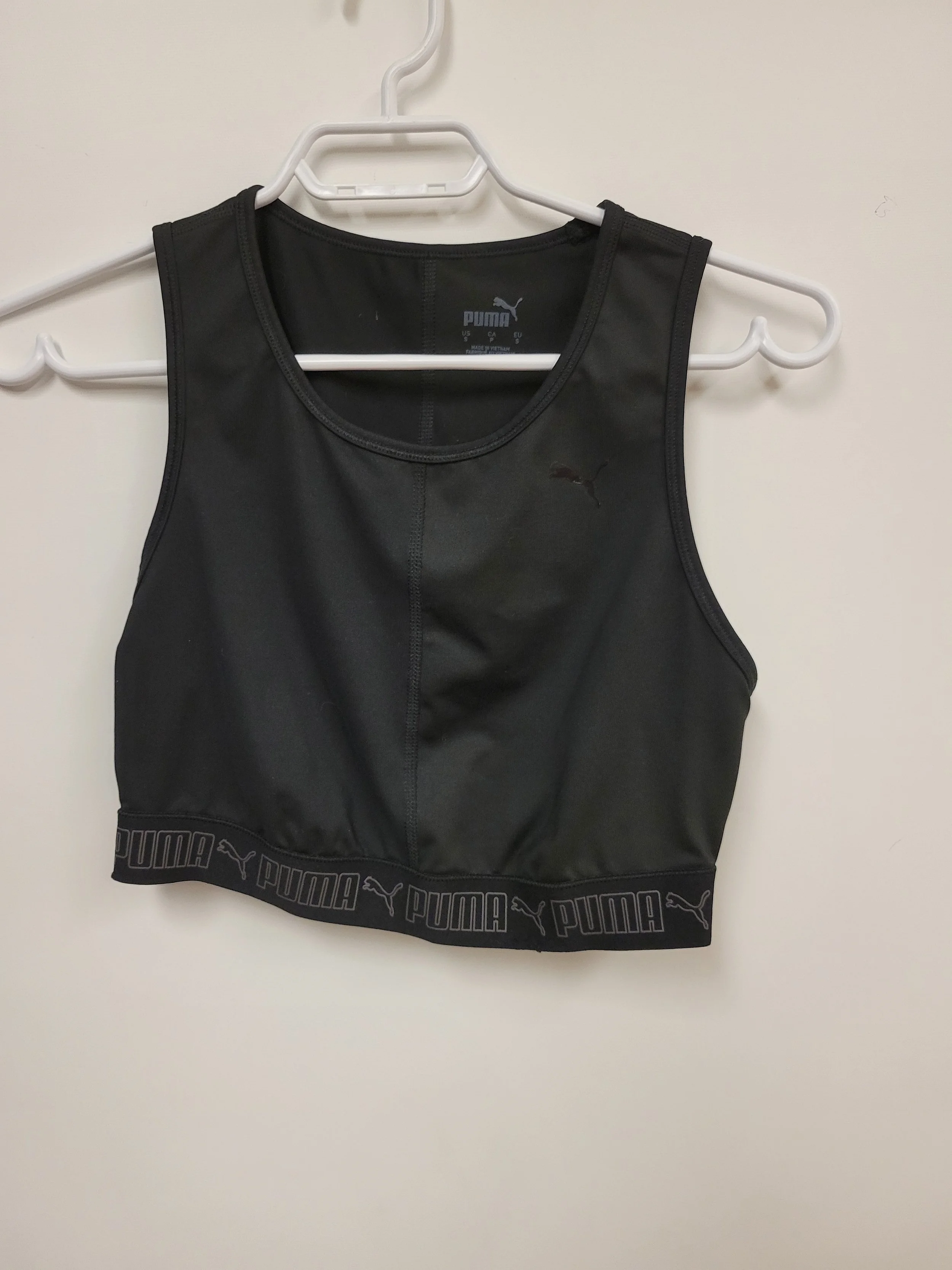 Top sport noir, Puma, S