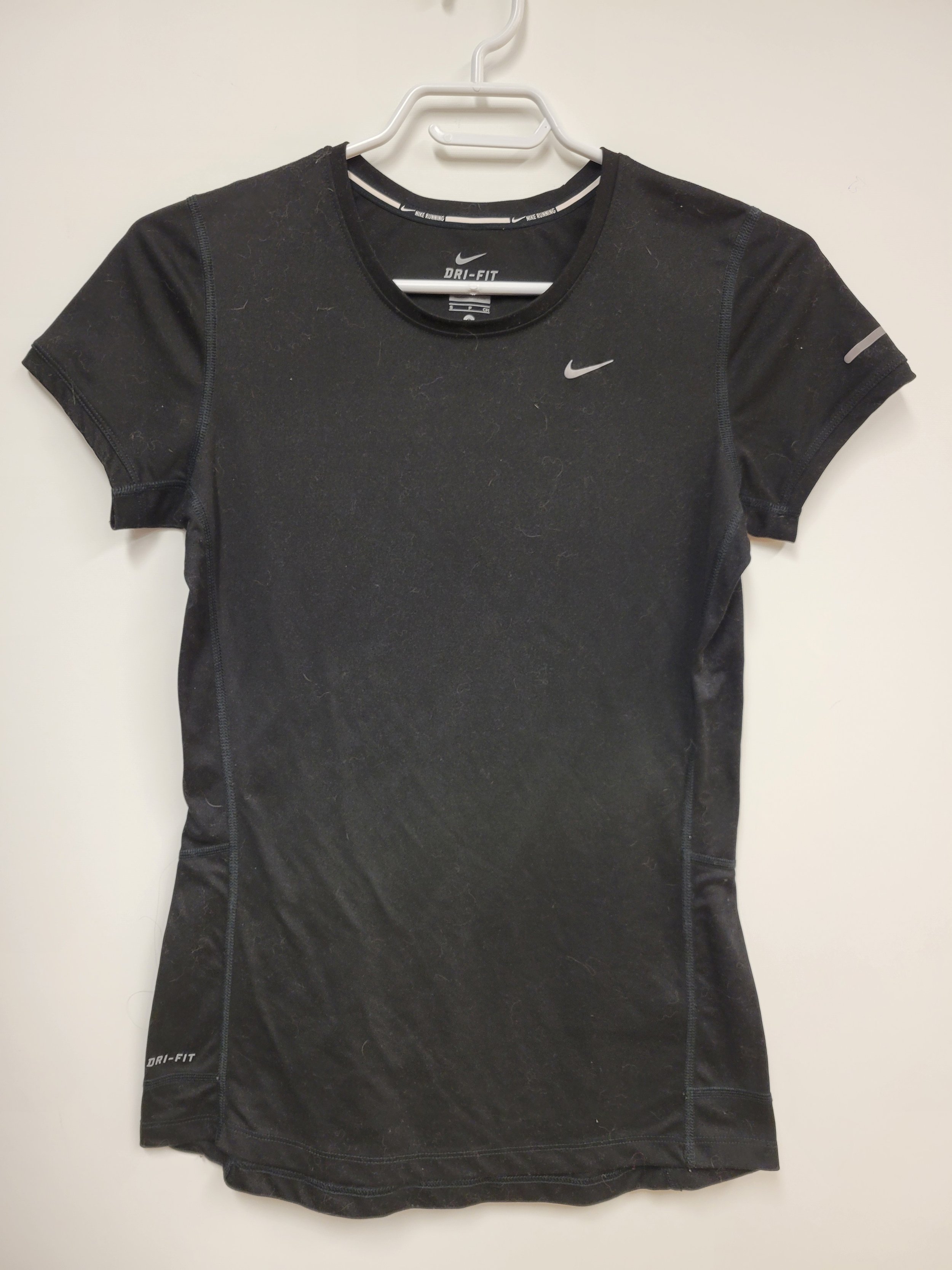 Haut de sport, noir, Nike, S