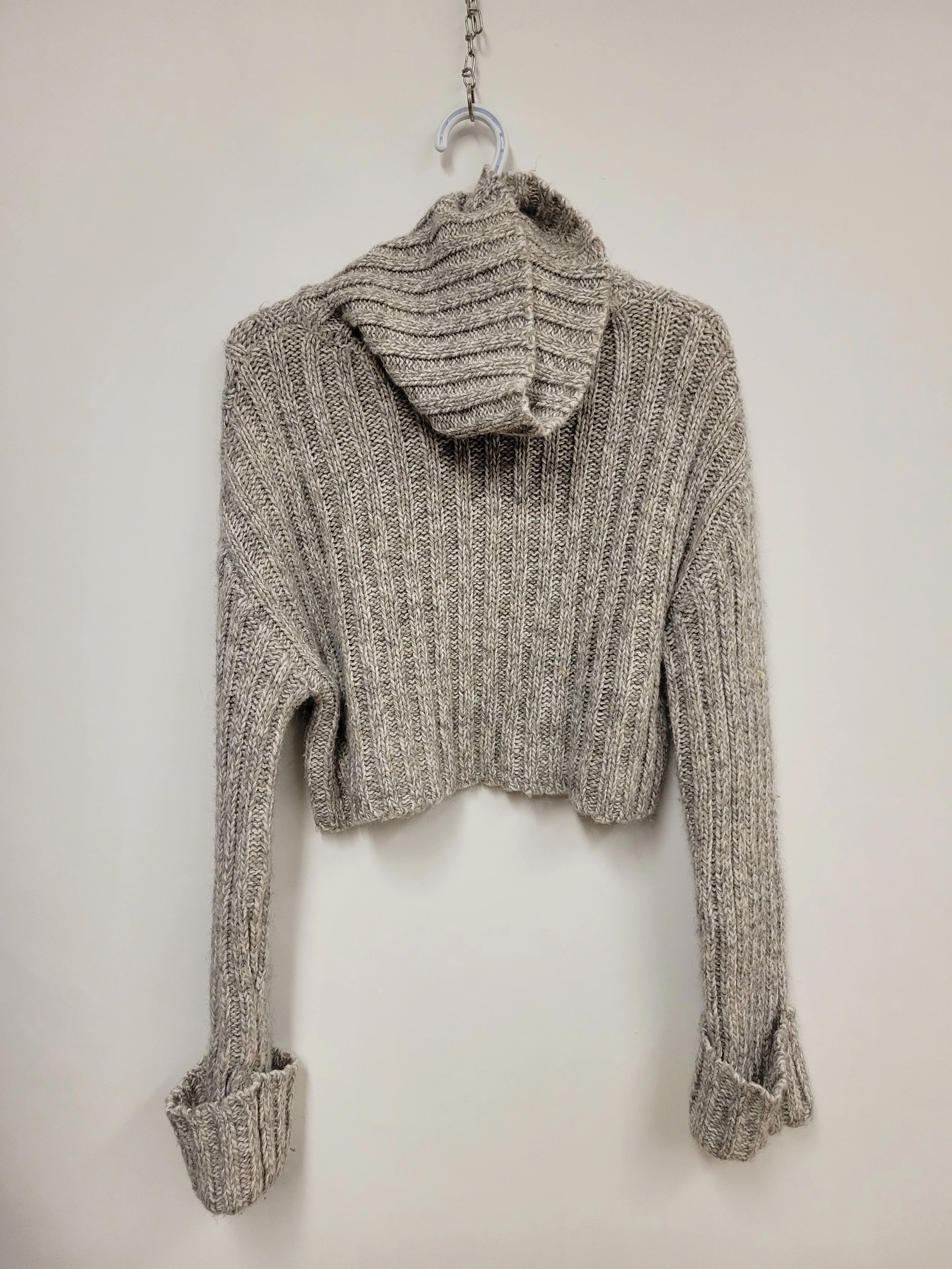 Chandail court en tricot épais, écru, DYNAMITE, XS