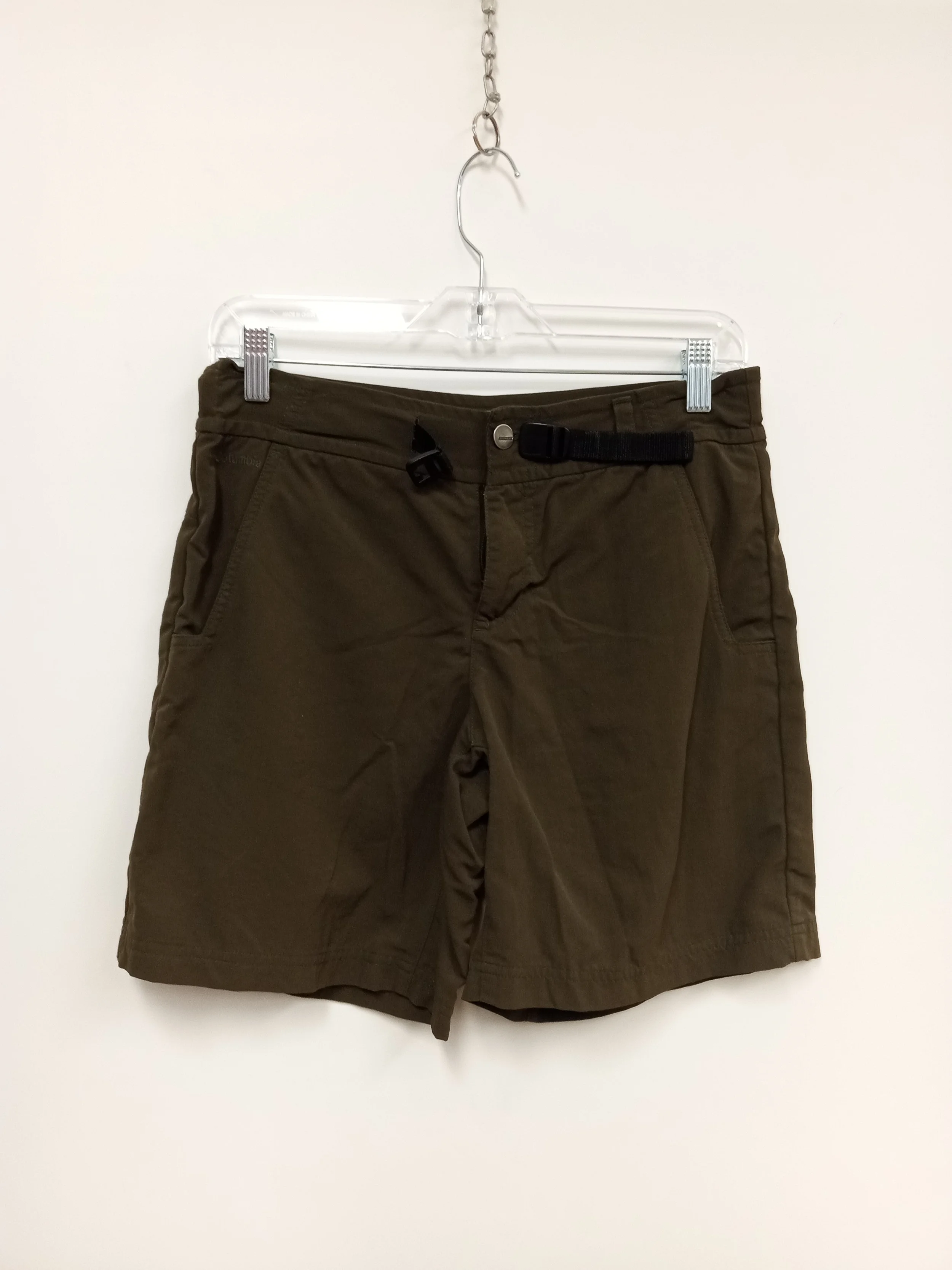 Short actif brun-vert en nylon avec un boucle, Columbia, 6 (S)