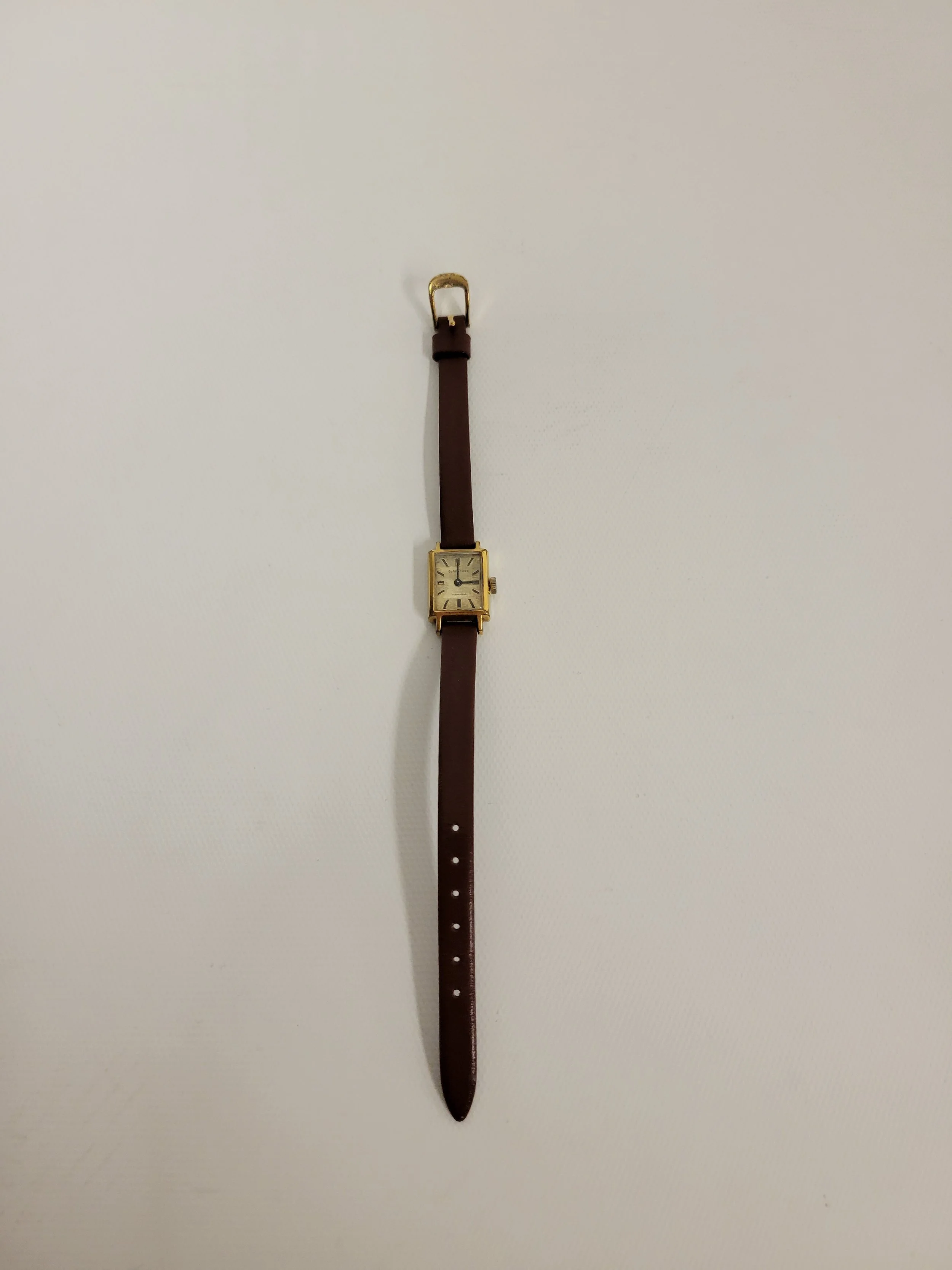 Montre à remontage automatique, bracelet de cuir, Speidel, taille 8 **ne fonctionne pas, décoratif ou à réparer**