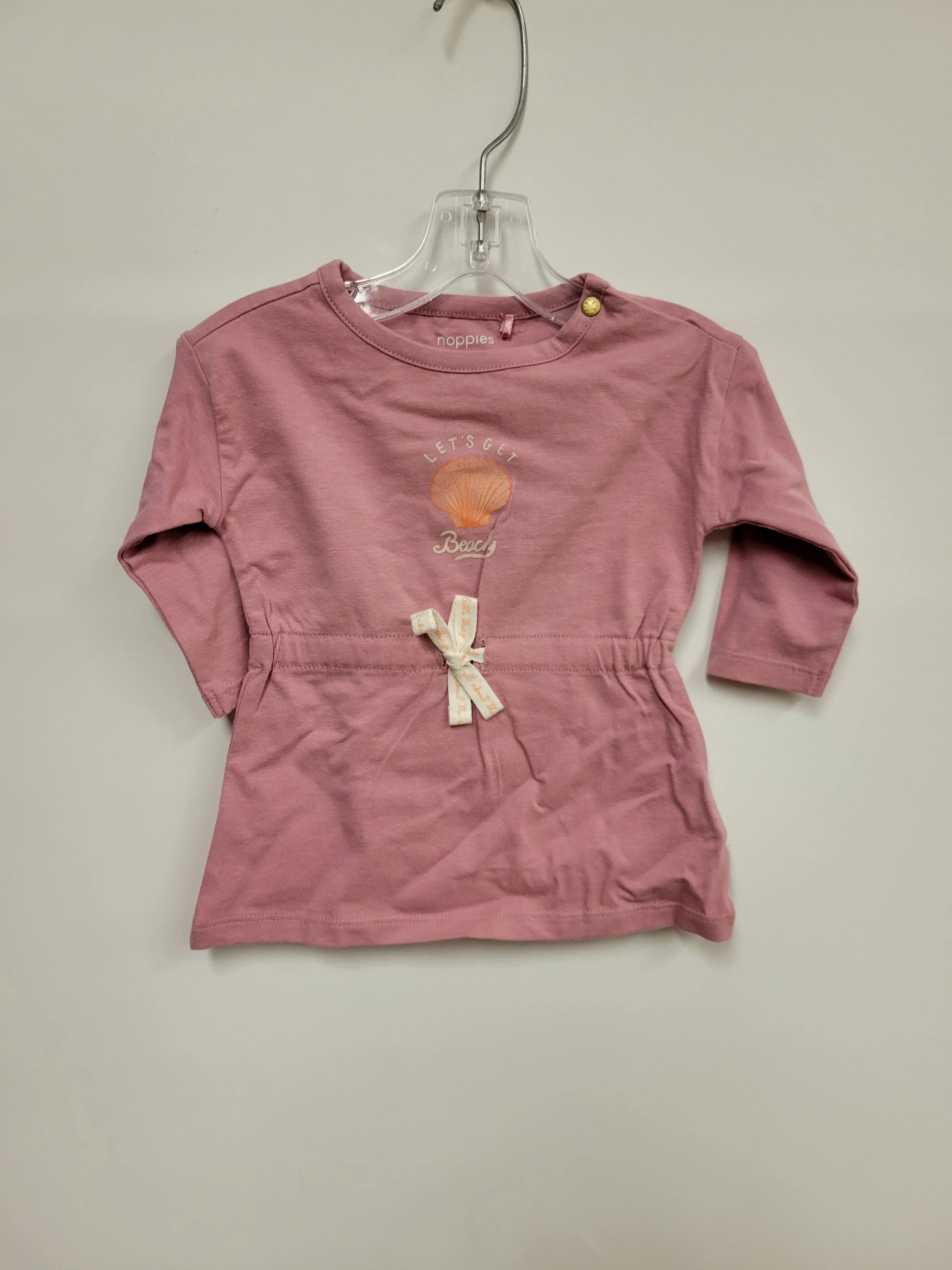 NEUF - Robe rose 'Let's get beachy', coton bio, Noppies, 1-2 mois