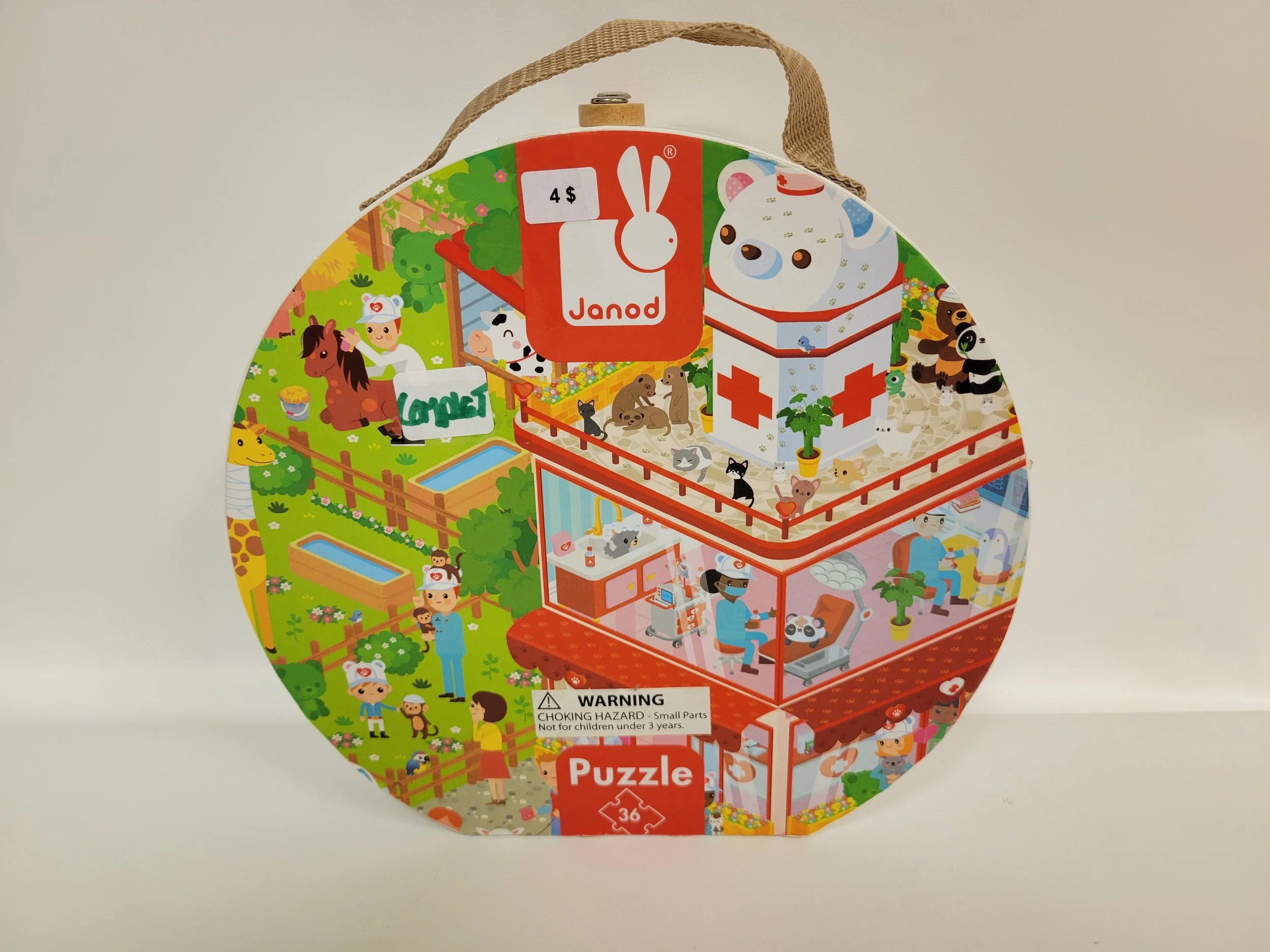 Casse-tête 36 morceaux, 'Aidons les animaux', Janod