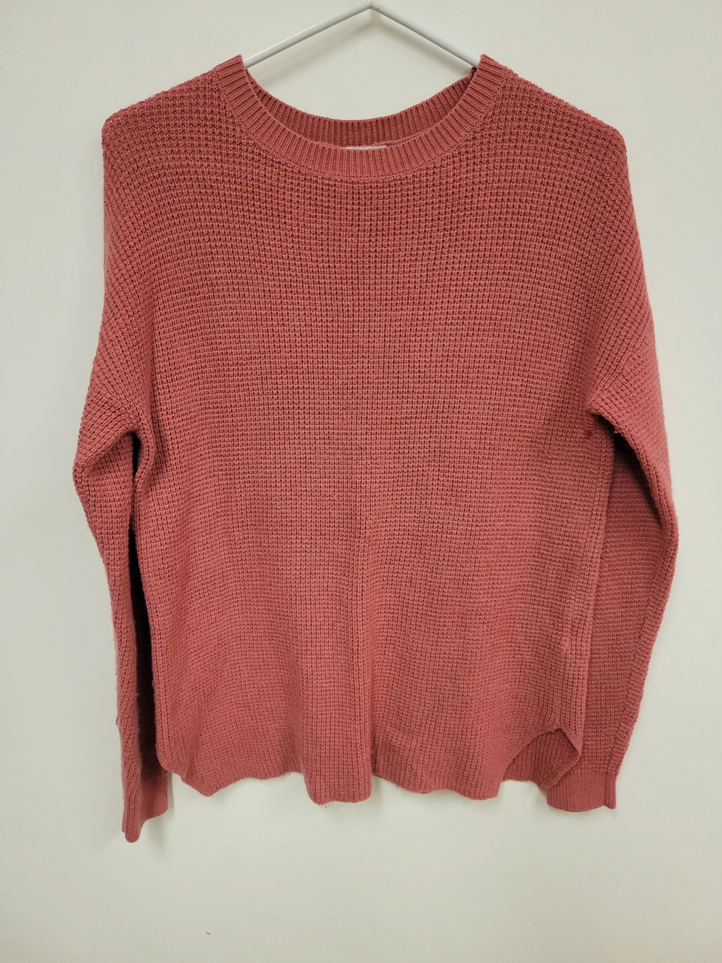 tricot rouge pâle, kersh, M