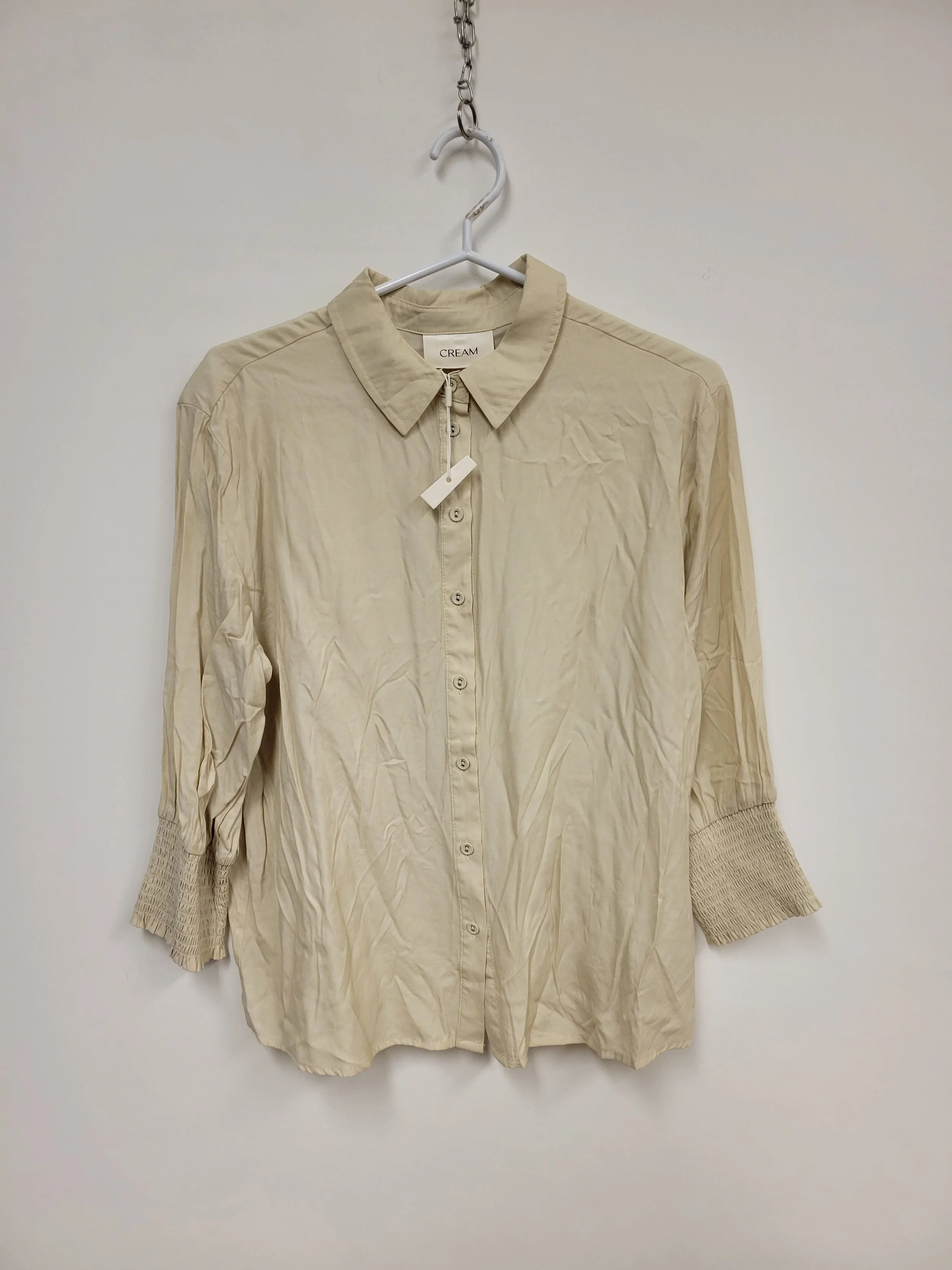 NEUF - Chemisier beige, CREAM, taille 36