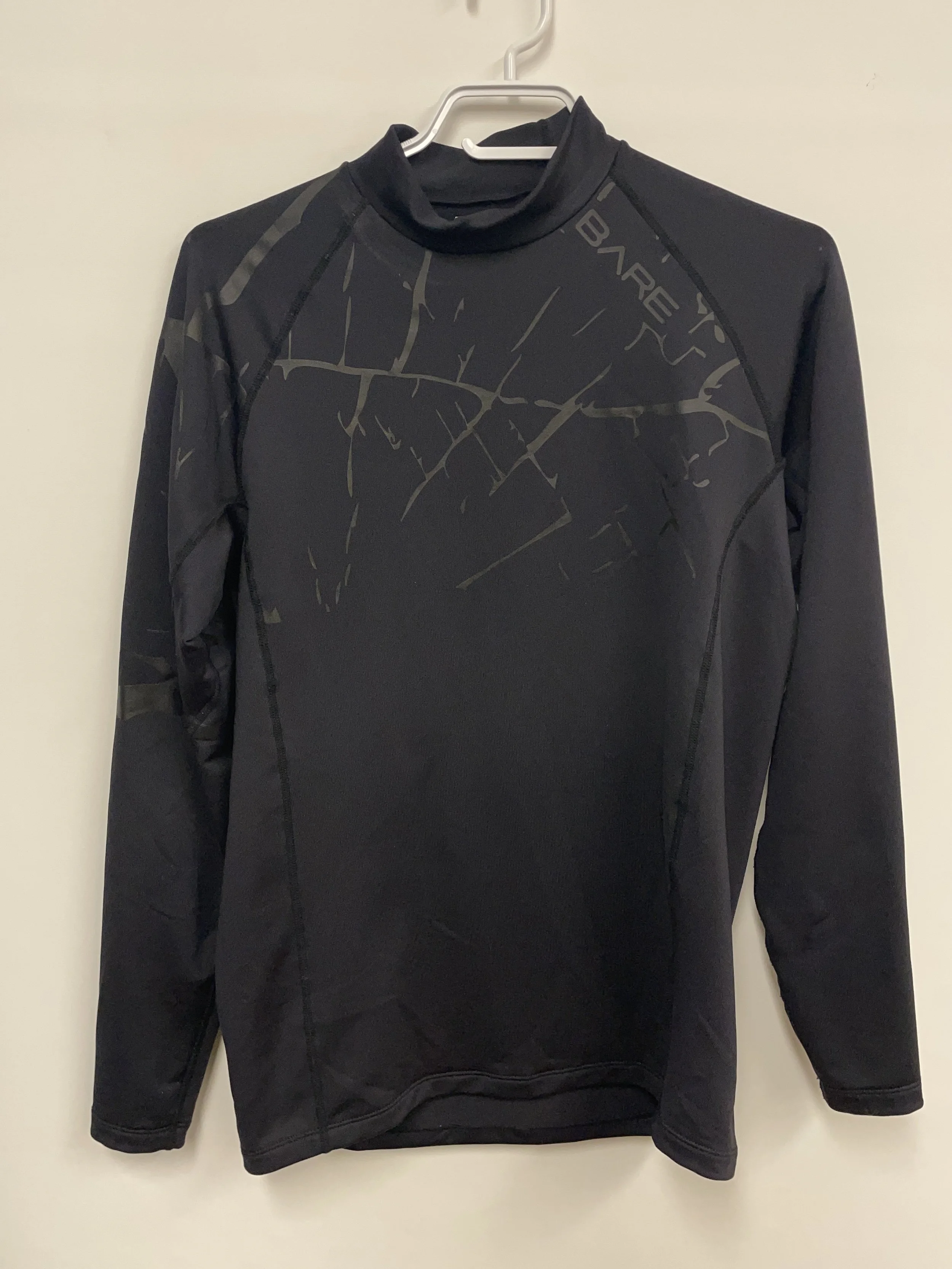 Chandail mince de sport noir, col rond, BARE, S.