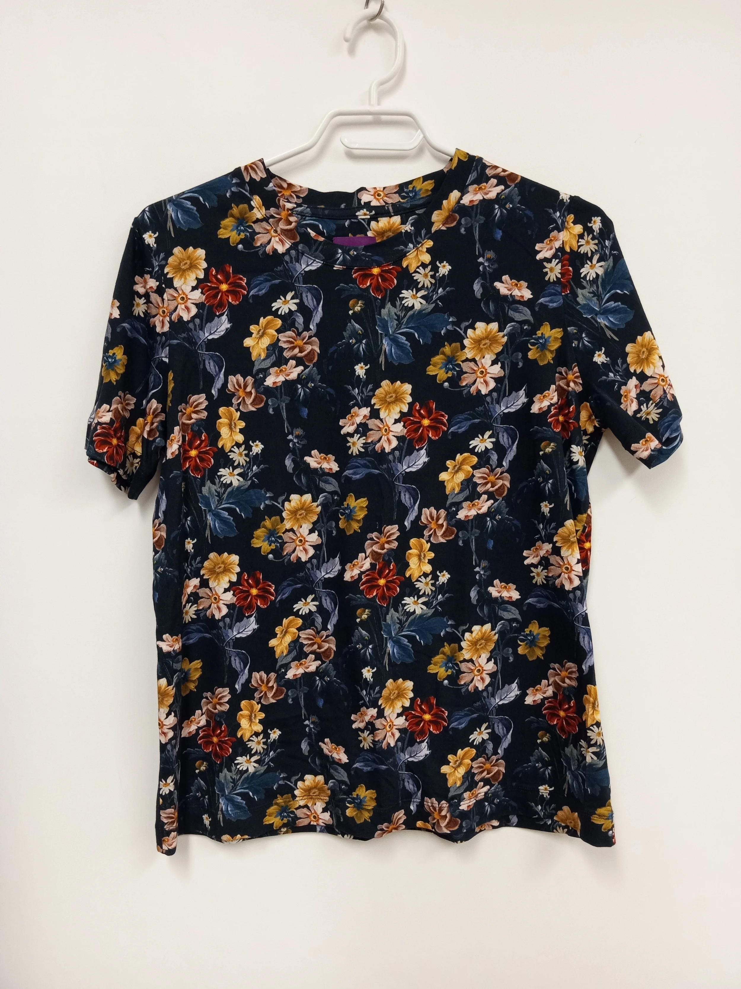 Haut manches courtes, motif fleuri, Simons, M