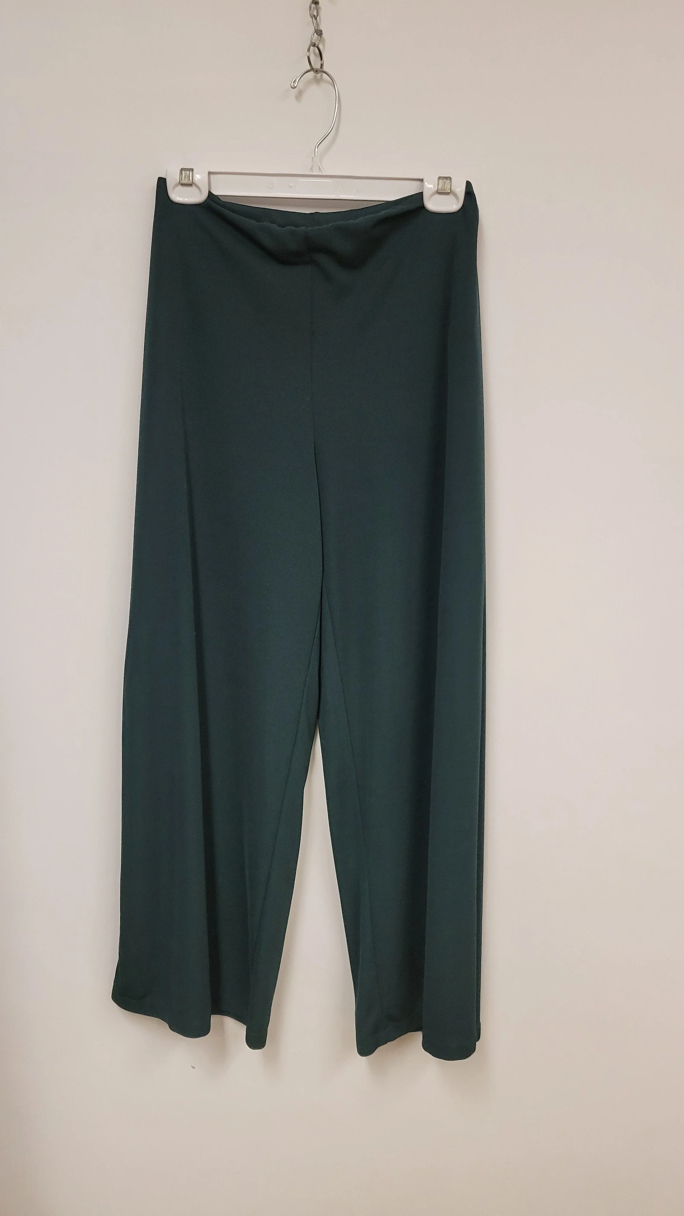 Pantalon large et fluide, vert foncé, ZARA, S