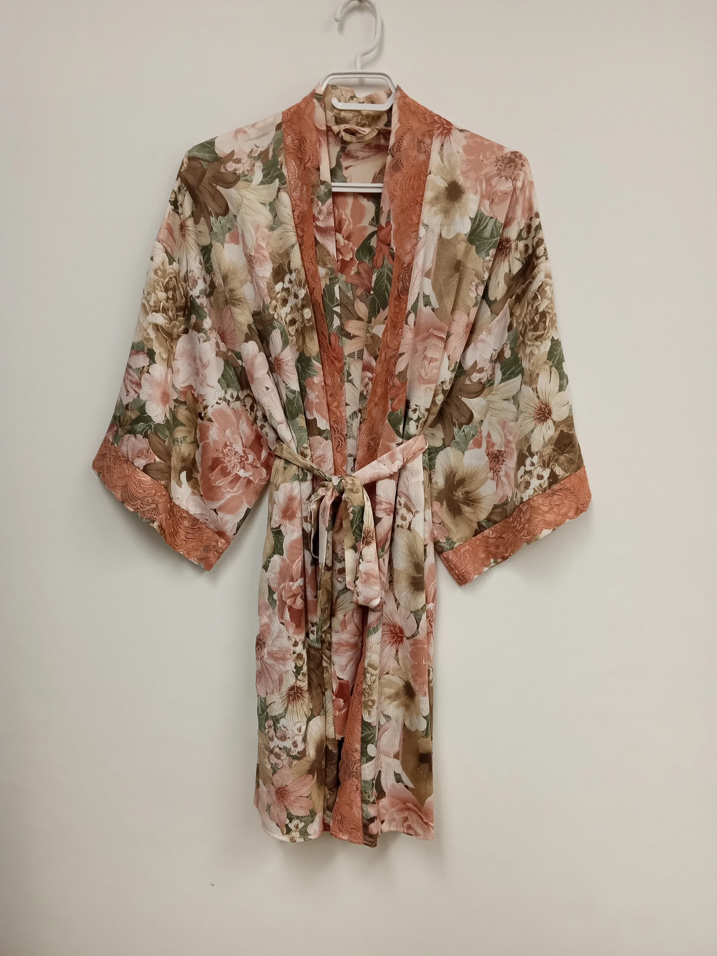 Peignoir fleuri, La Vie en Rose, Taille S/M