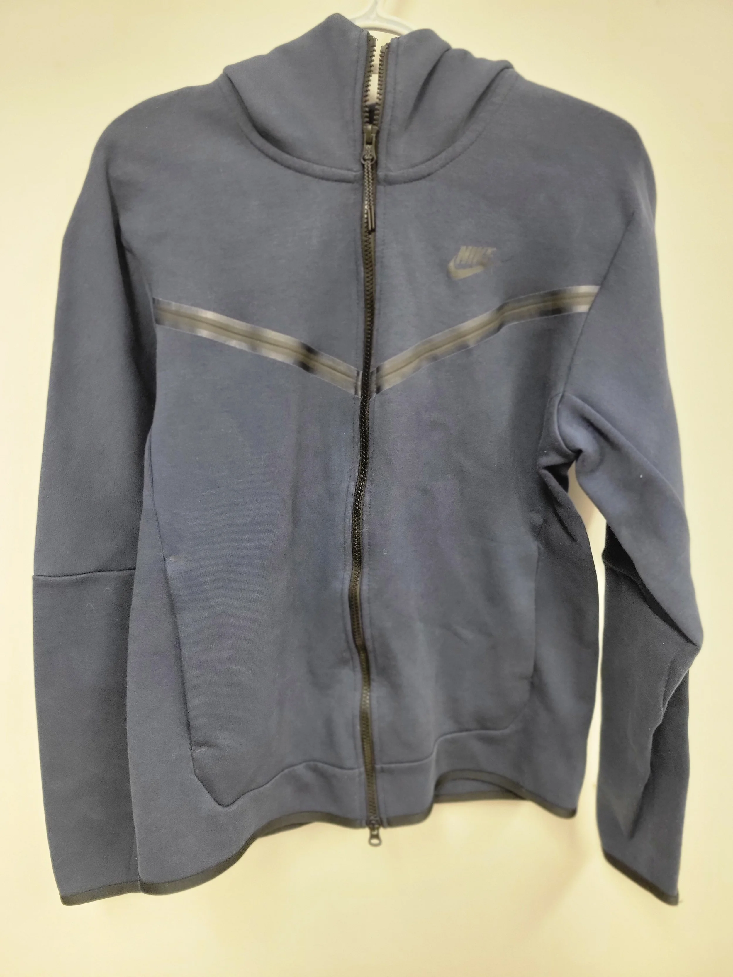 chandail à capuche zippé marine, nike, S