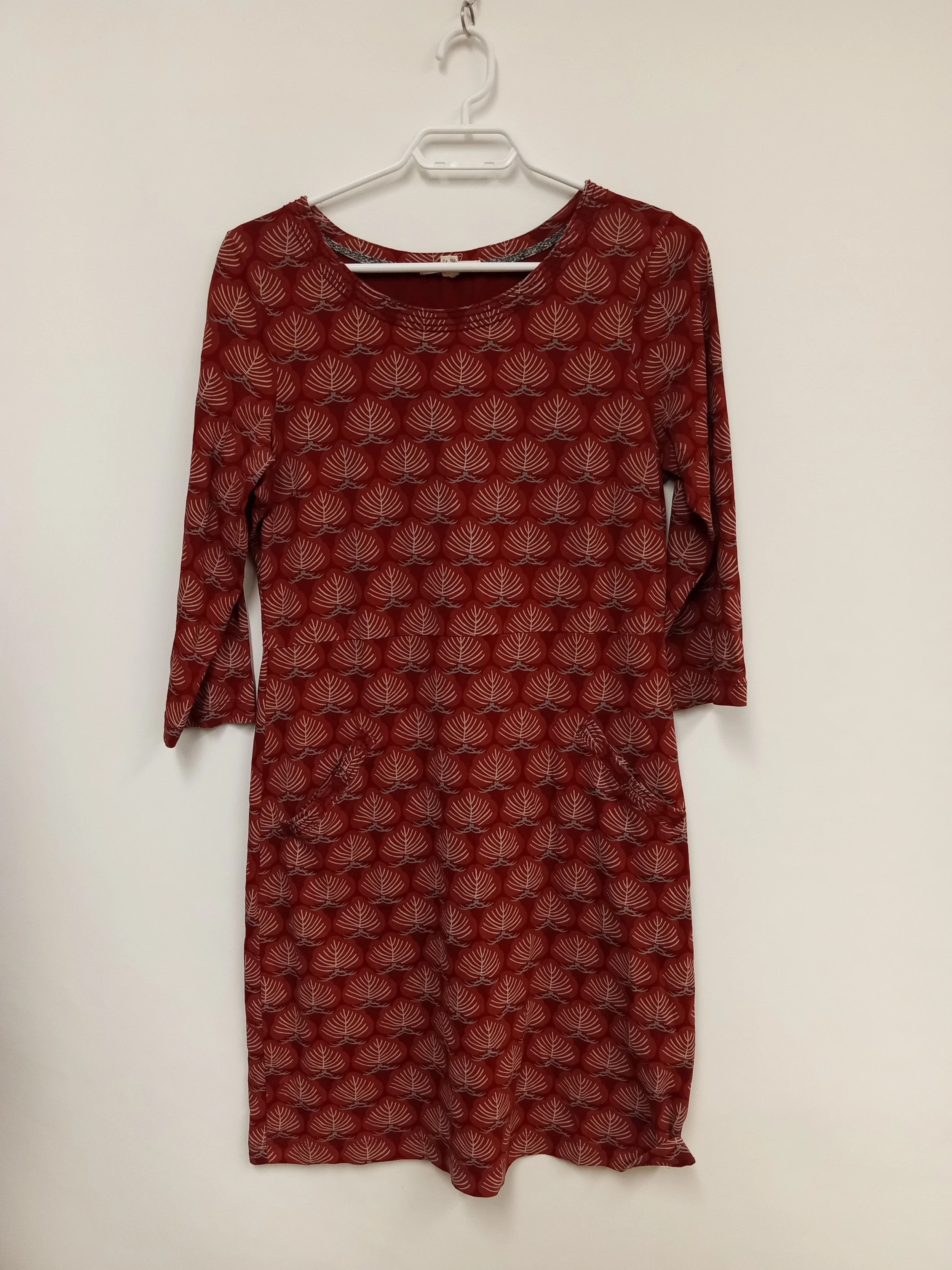 Robe, rouge avec motif fleurs, White Stuff, Taille 14