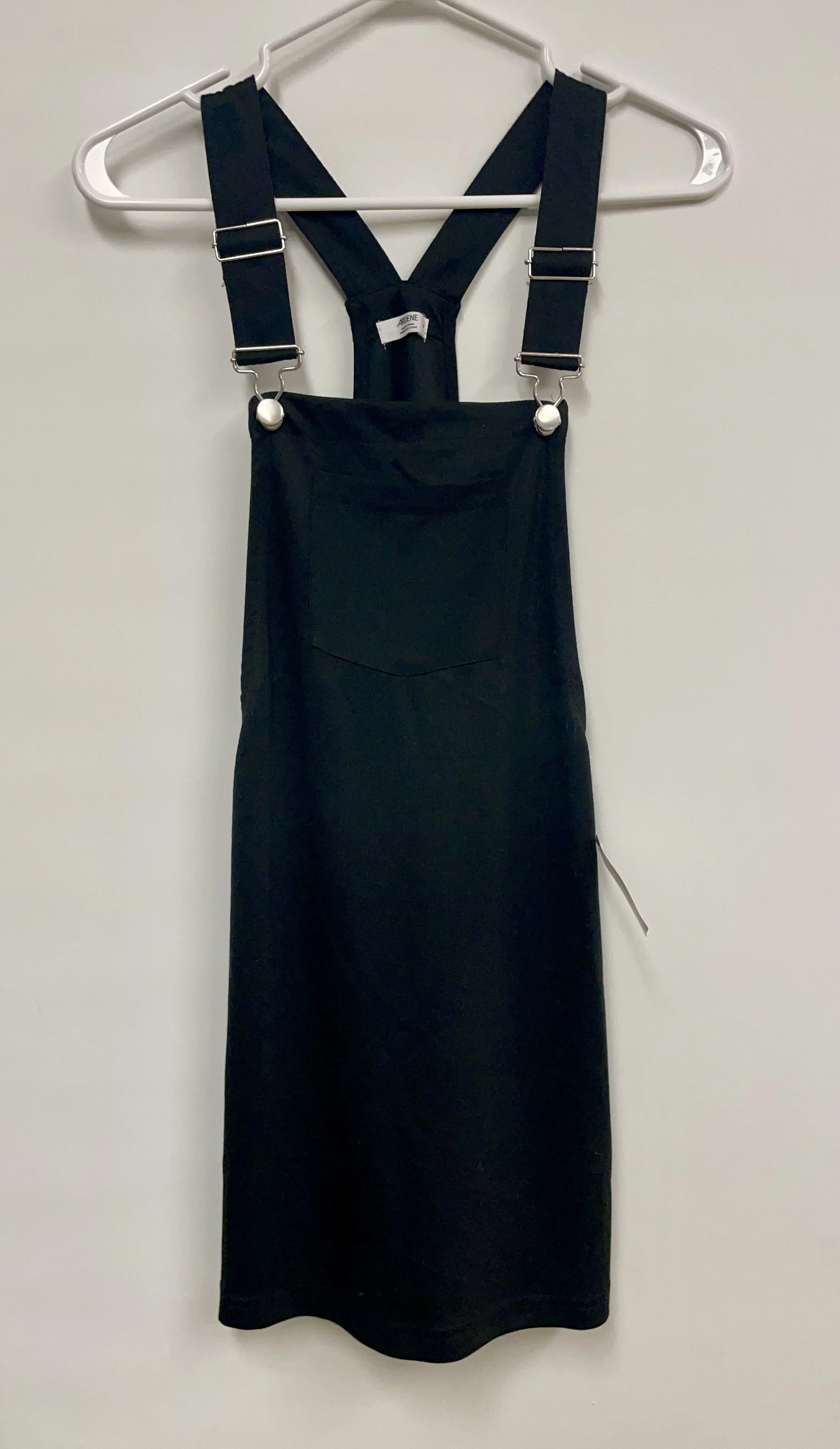 NEUF, jupe courte style salopette, noire, ARDENE, polyester, S.