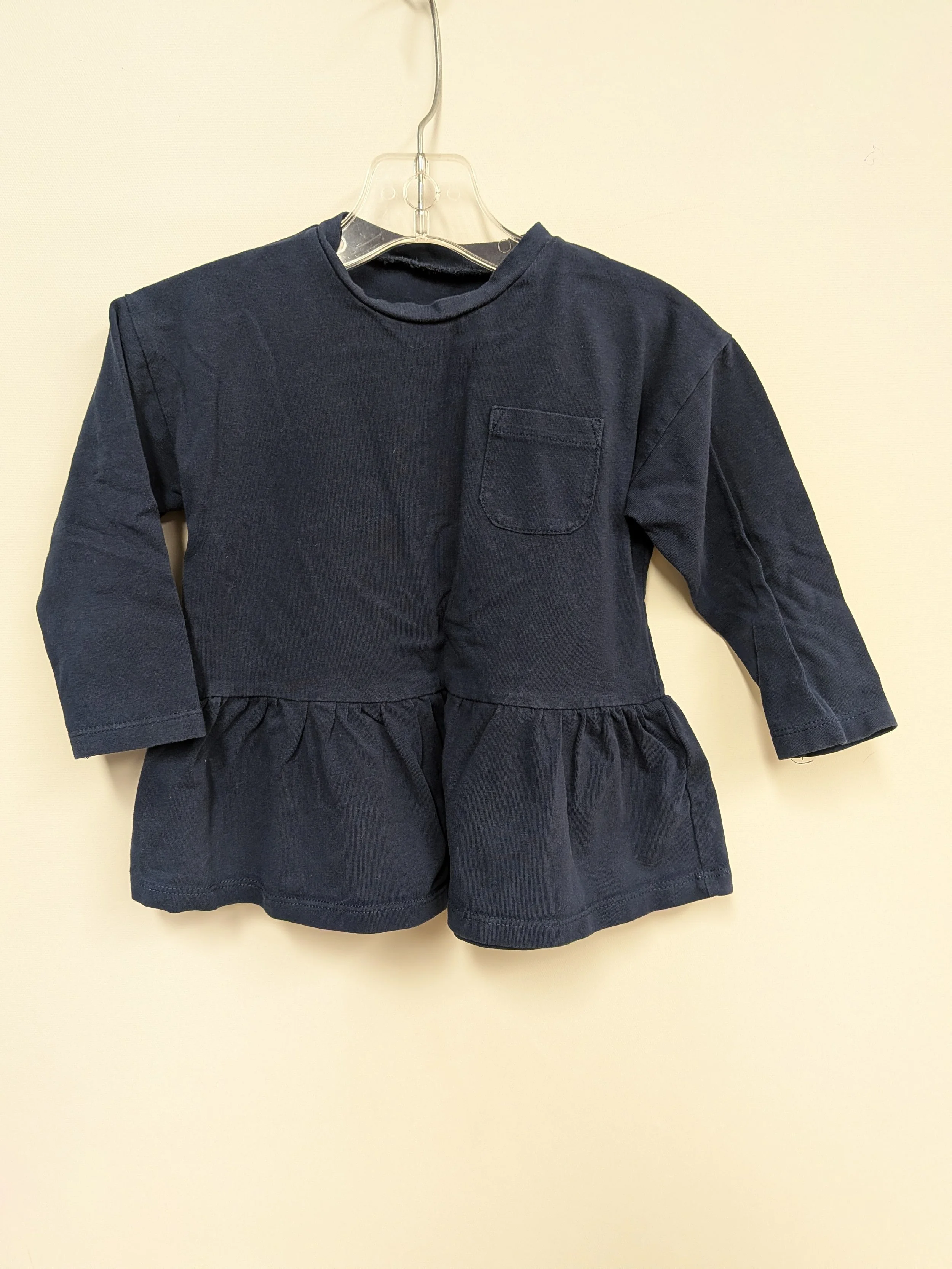 Tunique en coton marine, tag, 18 mois