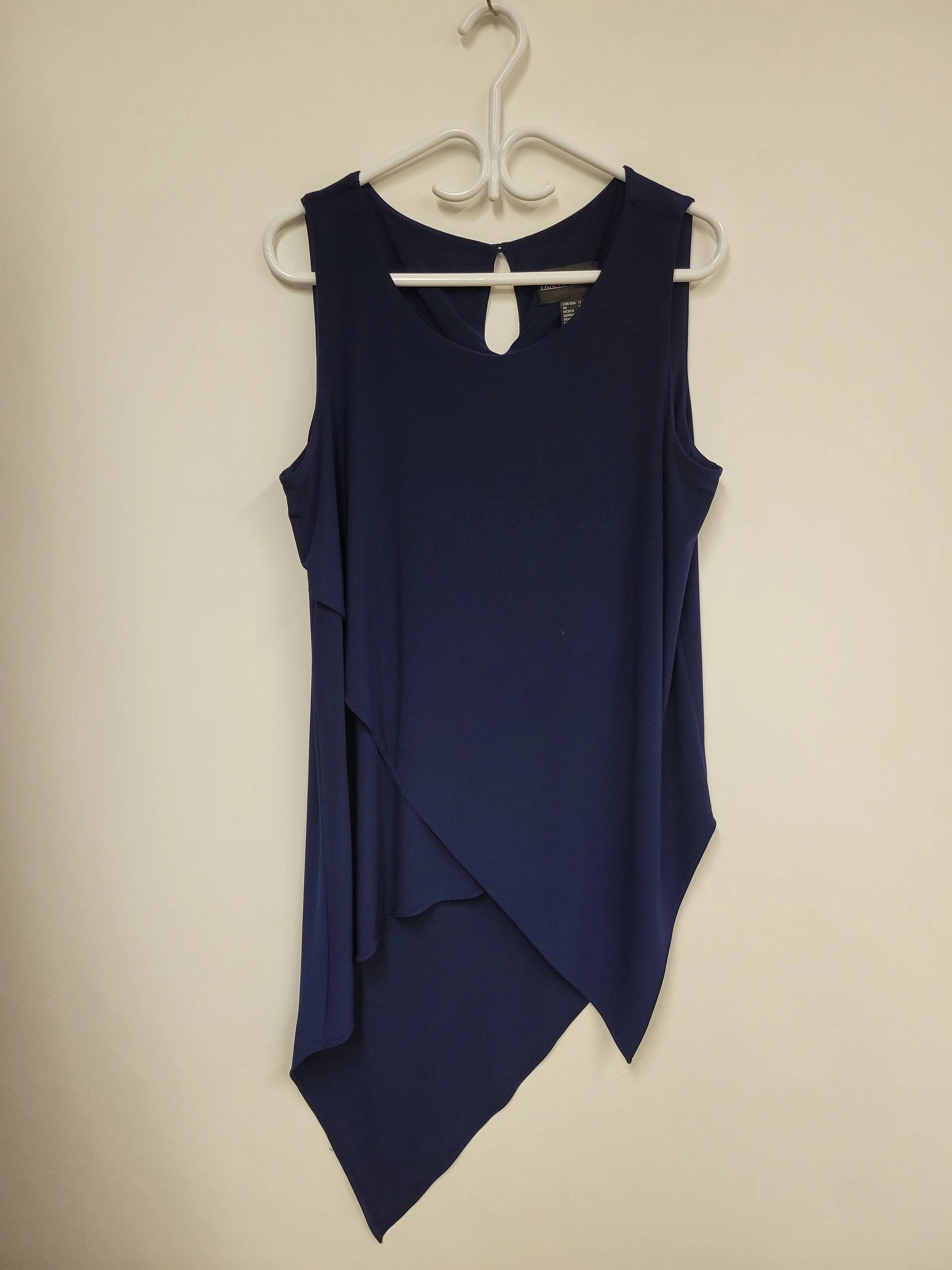 Haut sans manches, bleu foncé, Frank Lyman, Grandeur 12