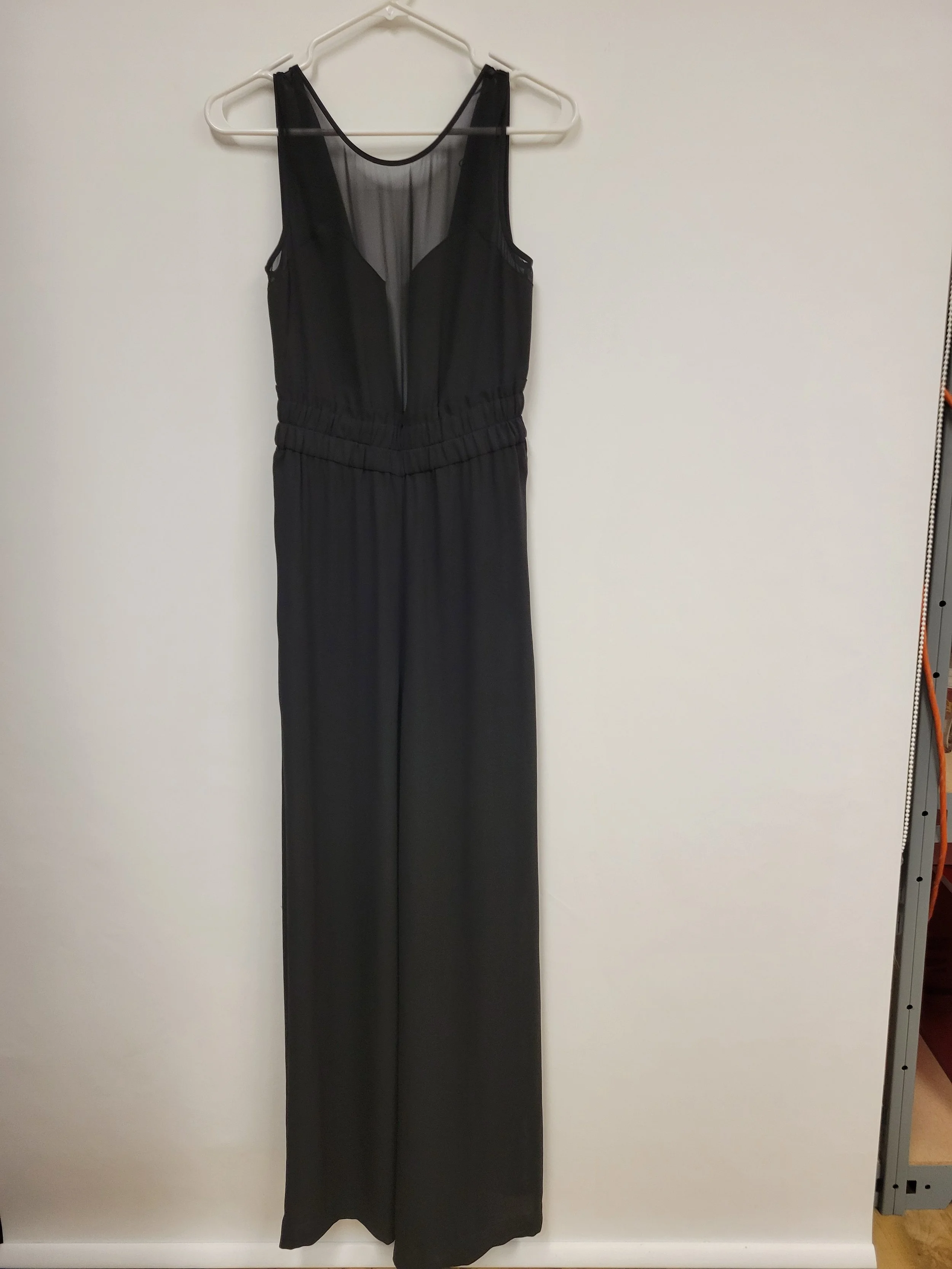 Jumpsuit (polyester) avec voile, Noir, KIARA, XS
