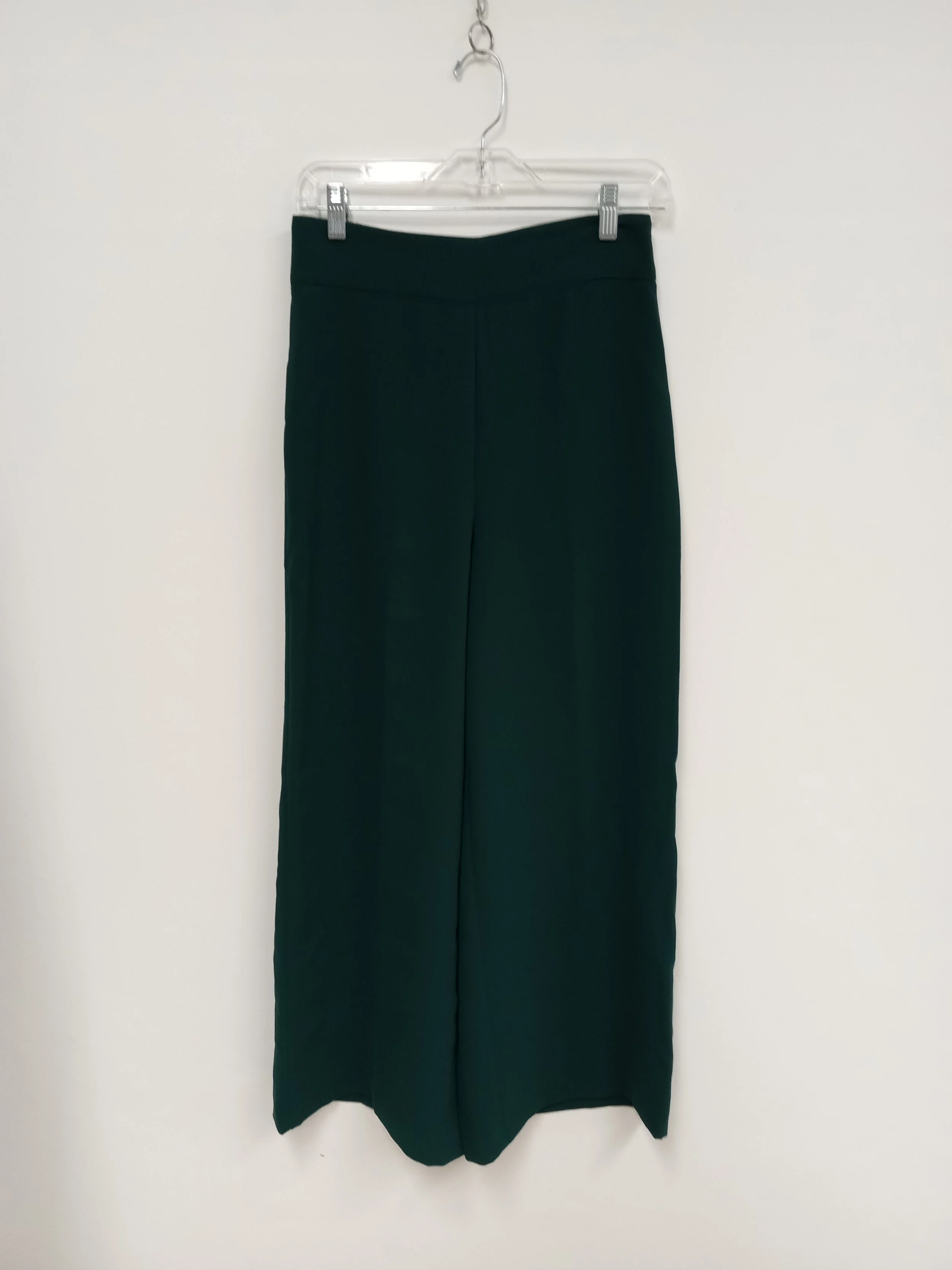 Pantalon coupe large, vert forêt (plus clair que sur la photo), ZARA, S