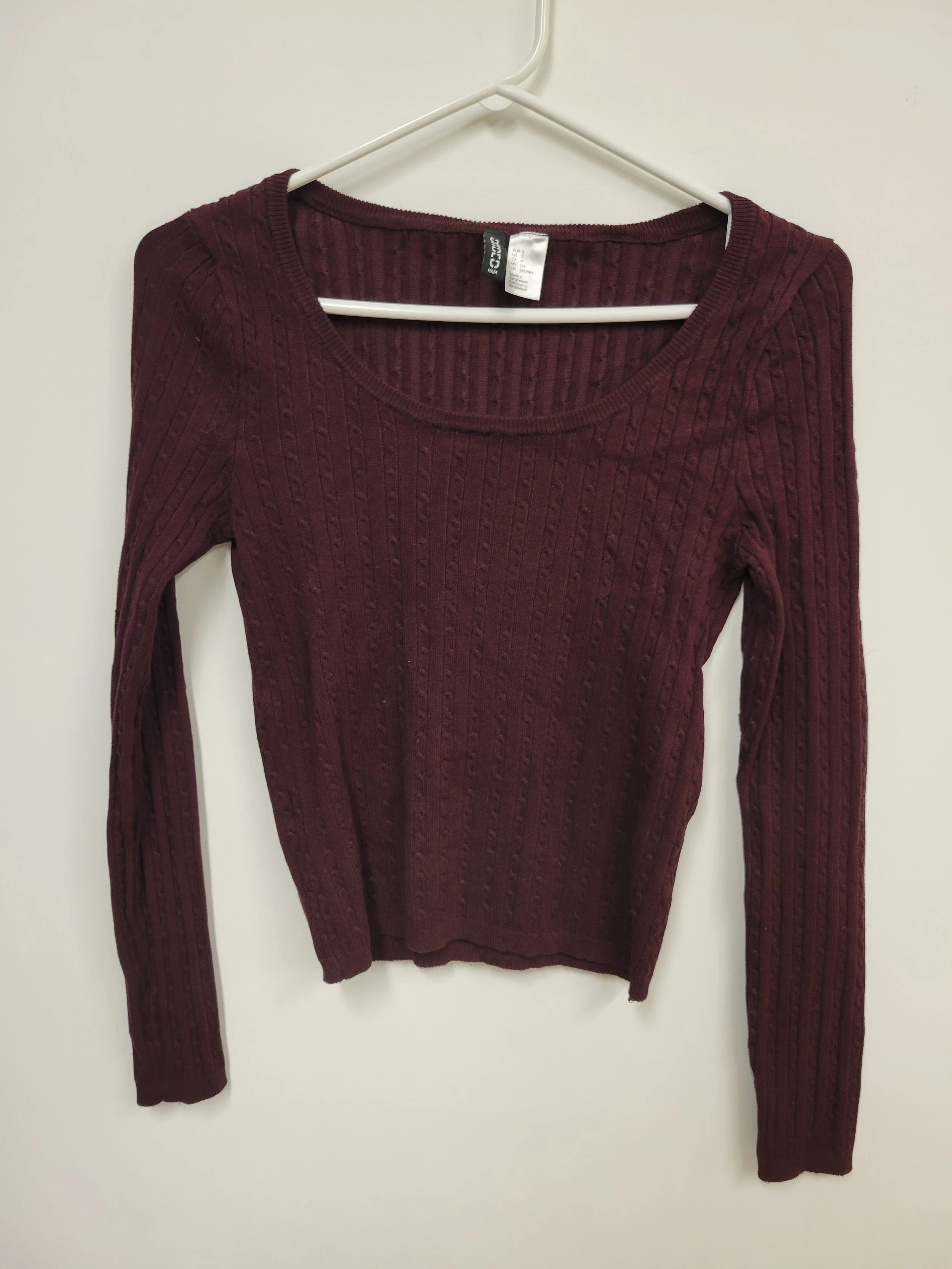 Chandail rouge bourgogne, Small, H&M