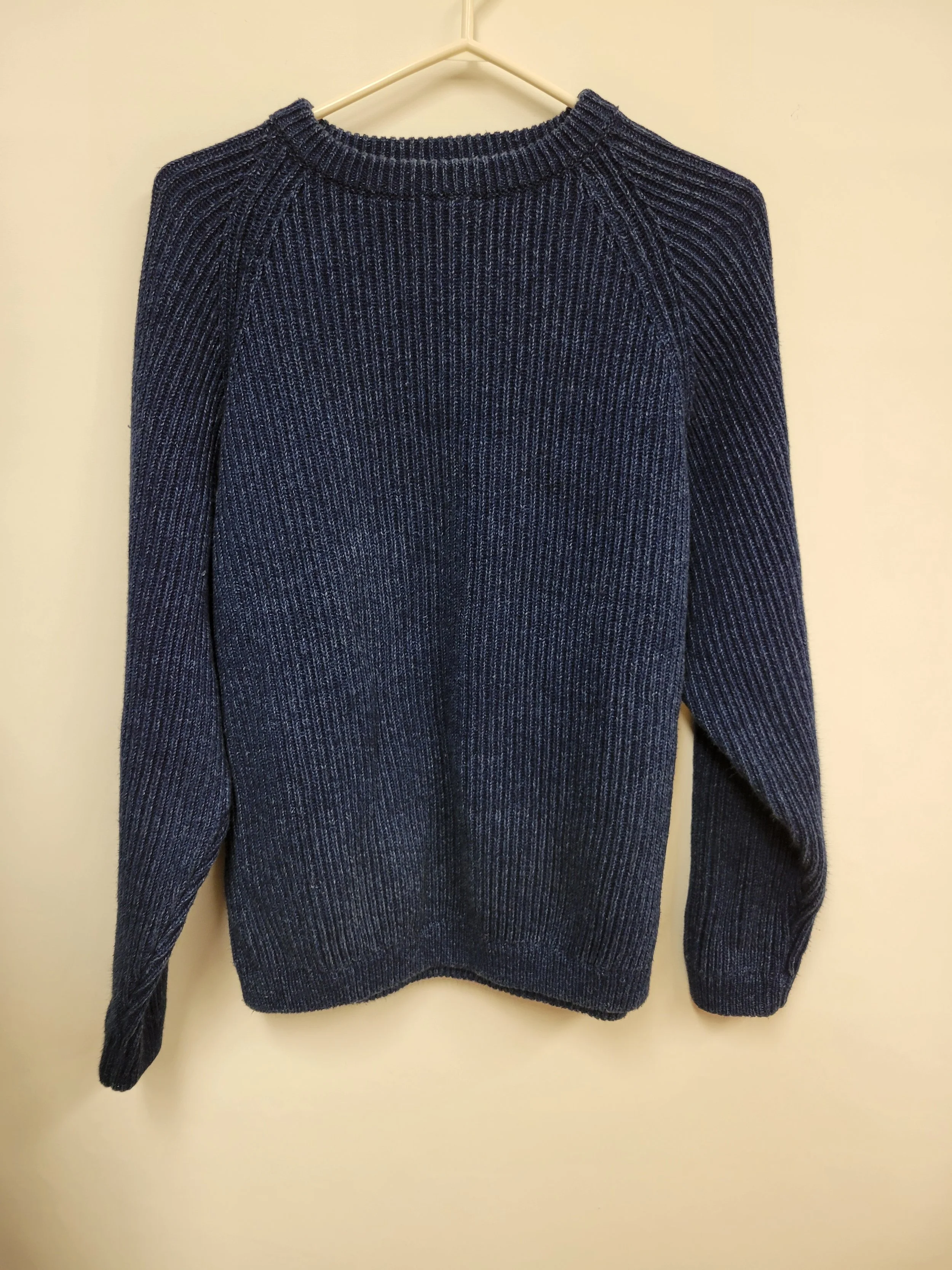 Tricot épais bleu 100% coton, Le 31, L