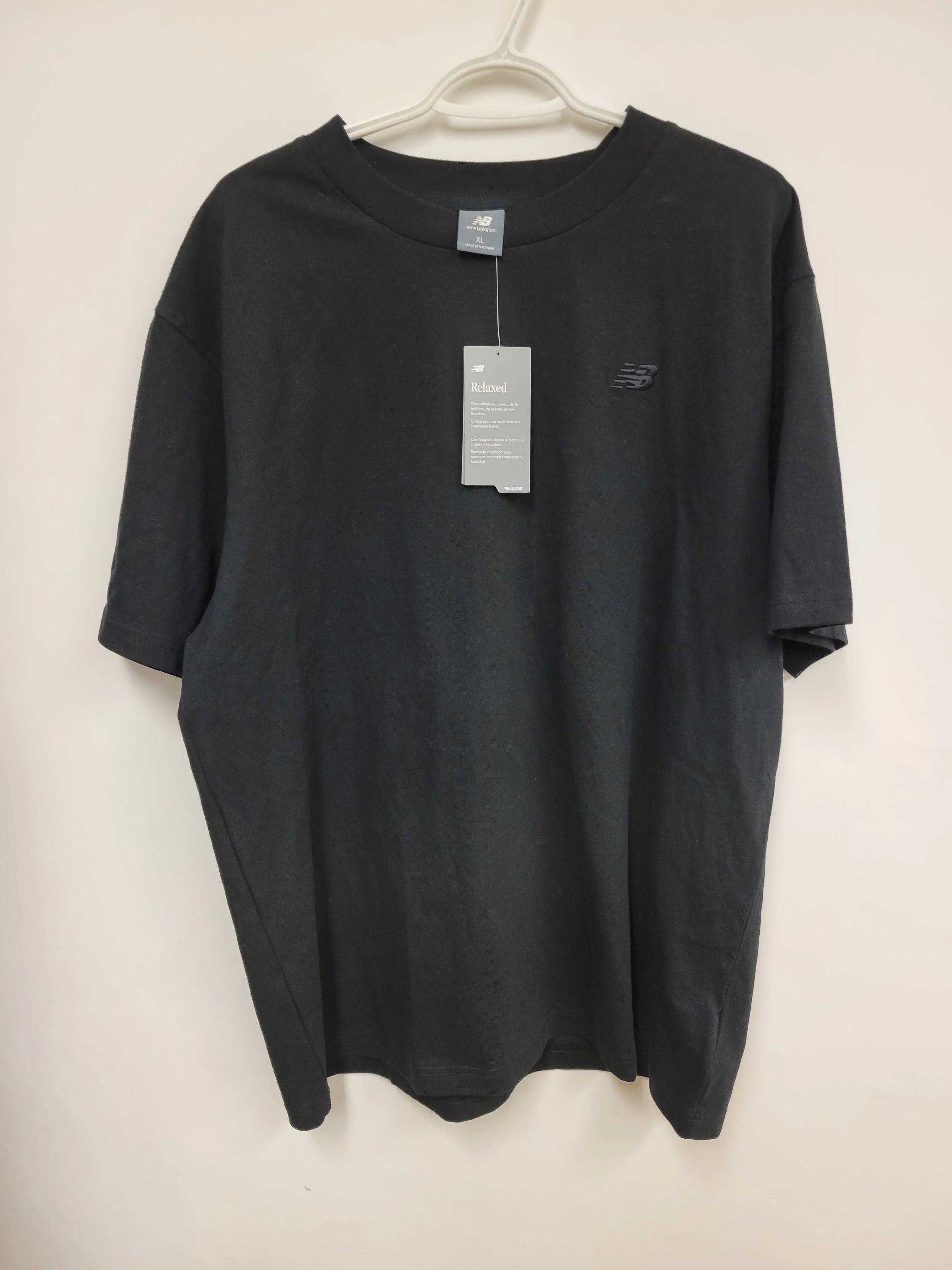 T-shirt noir, New Balance, XL