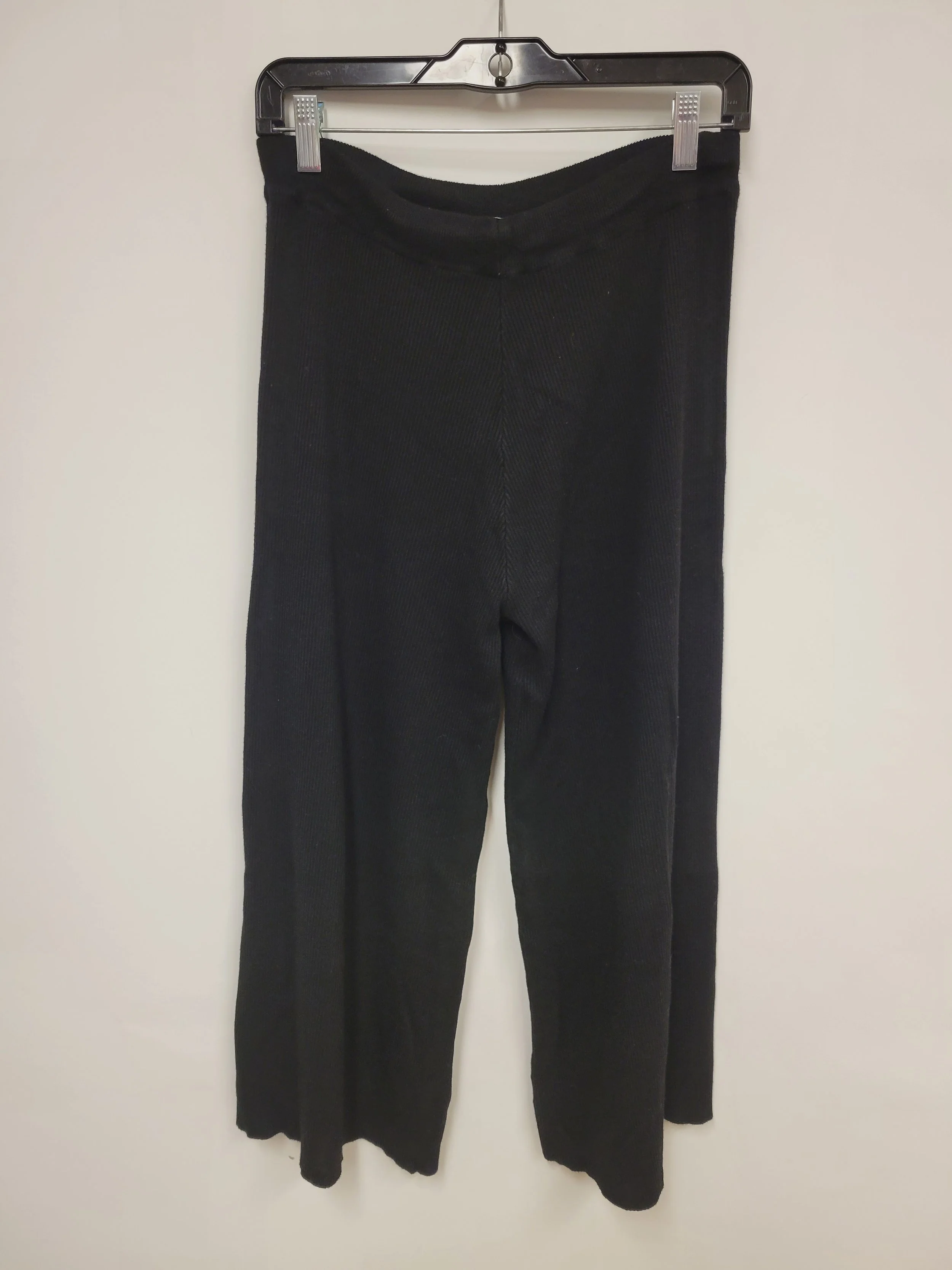 pantalon en jersey noir, zara, taille M