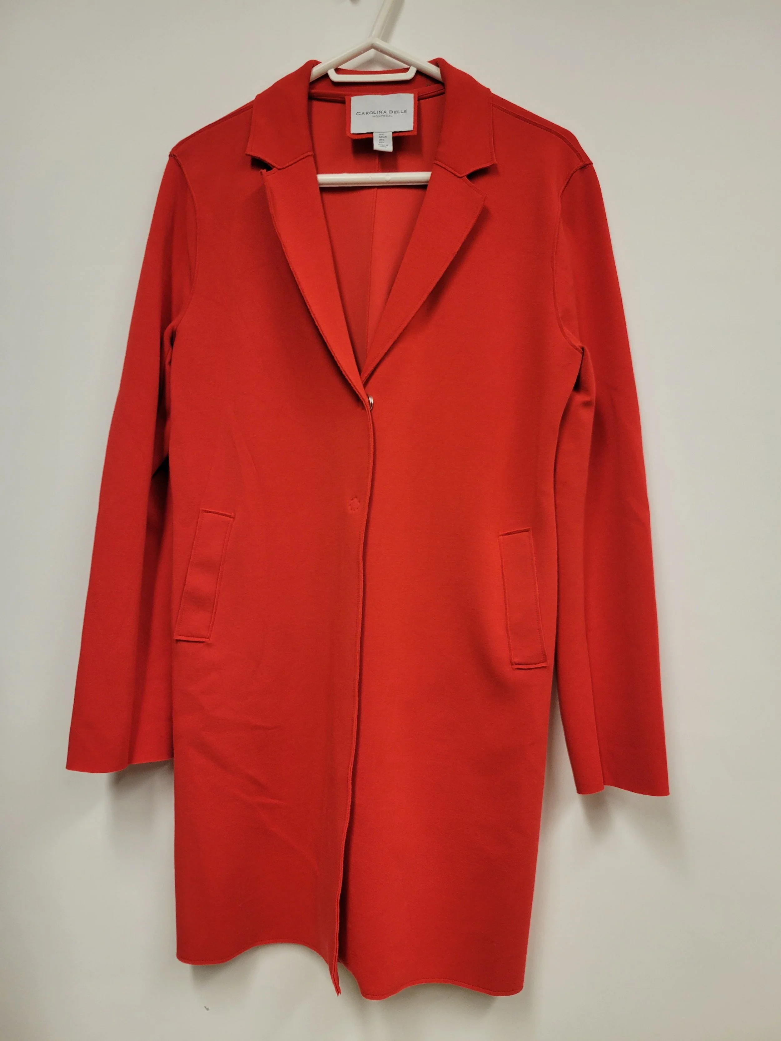 Veston long rouge, Carolina Belle, taille 16