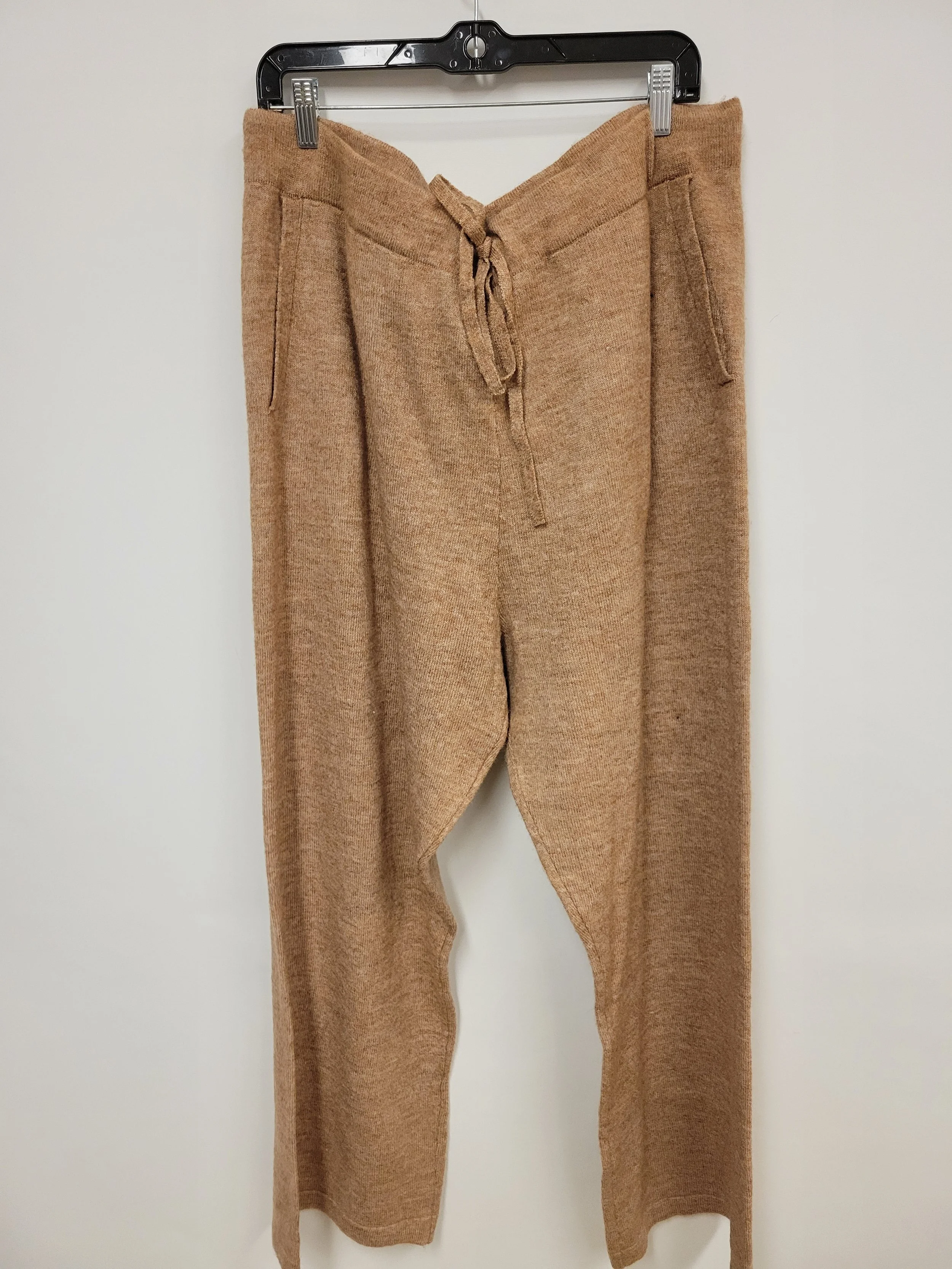 pantalon en tricot doux couleur sable, georges, XXL