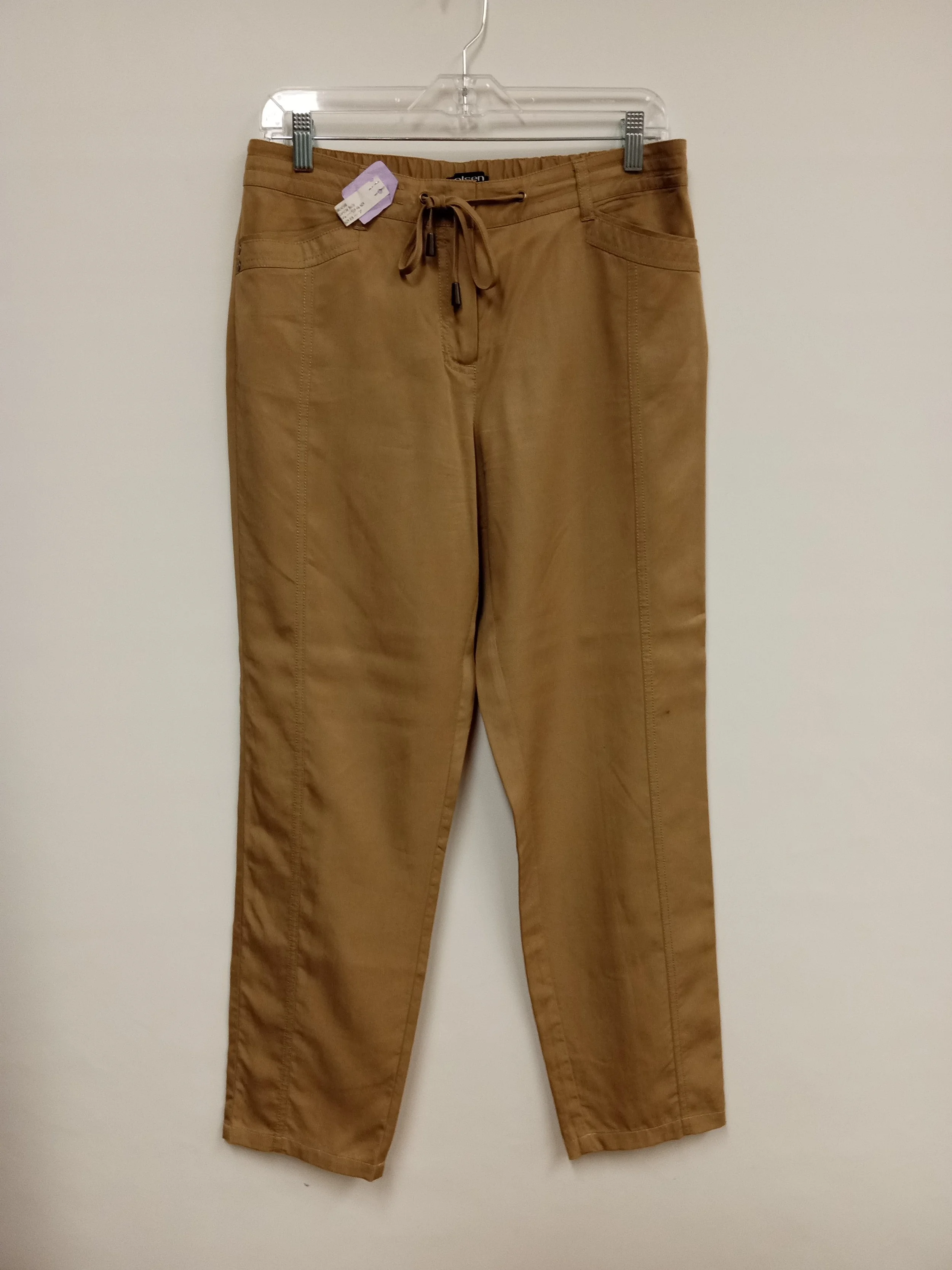 Pantalon léger (100% Lyocell), Beige caramel, OLSEN EUROPE, Taille 8, S/M